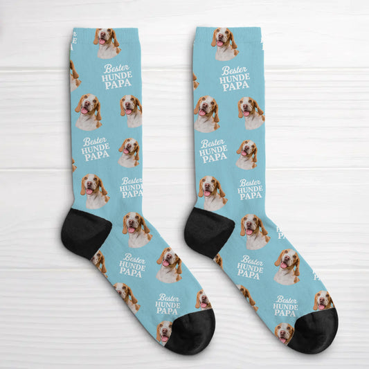 Personalisierte Socken - Bester Hundepapa