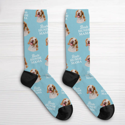 Beste Hundemama - Personalisierte Socken