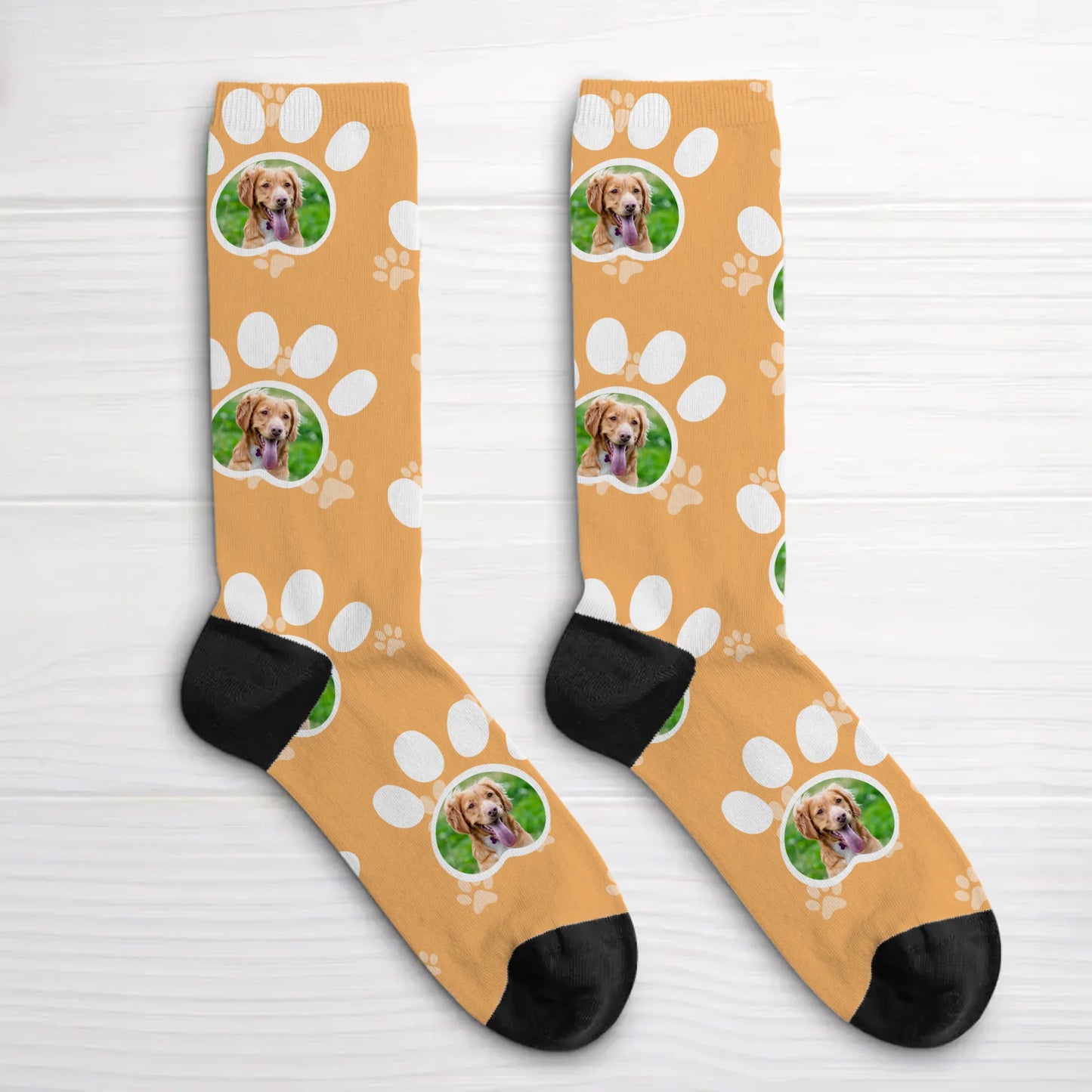 Personalisierte Socken - Foto Pfoten