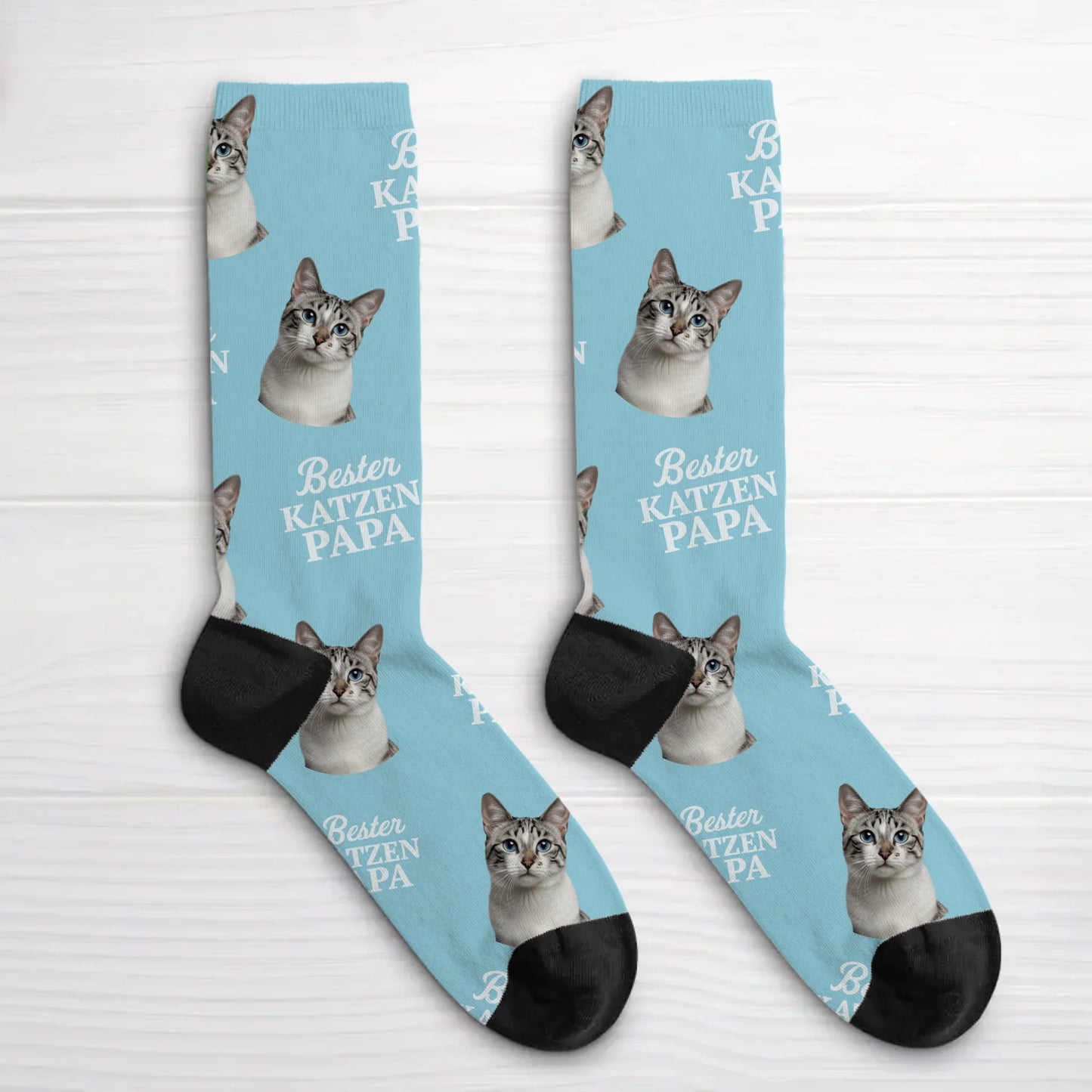 Personalisierte Socken - Bester Katzenpapa