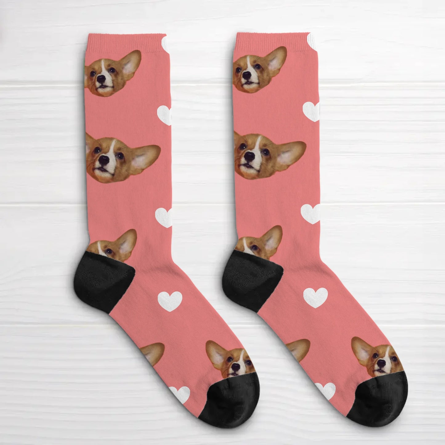 Personalisierte Socken - Herzmuster