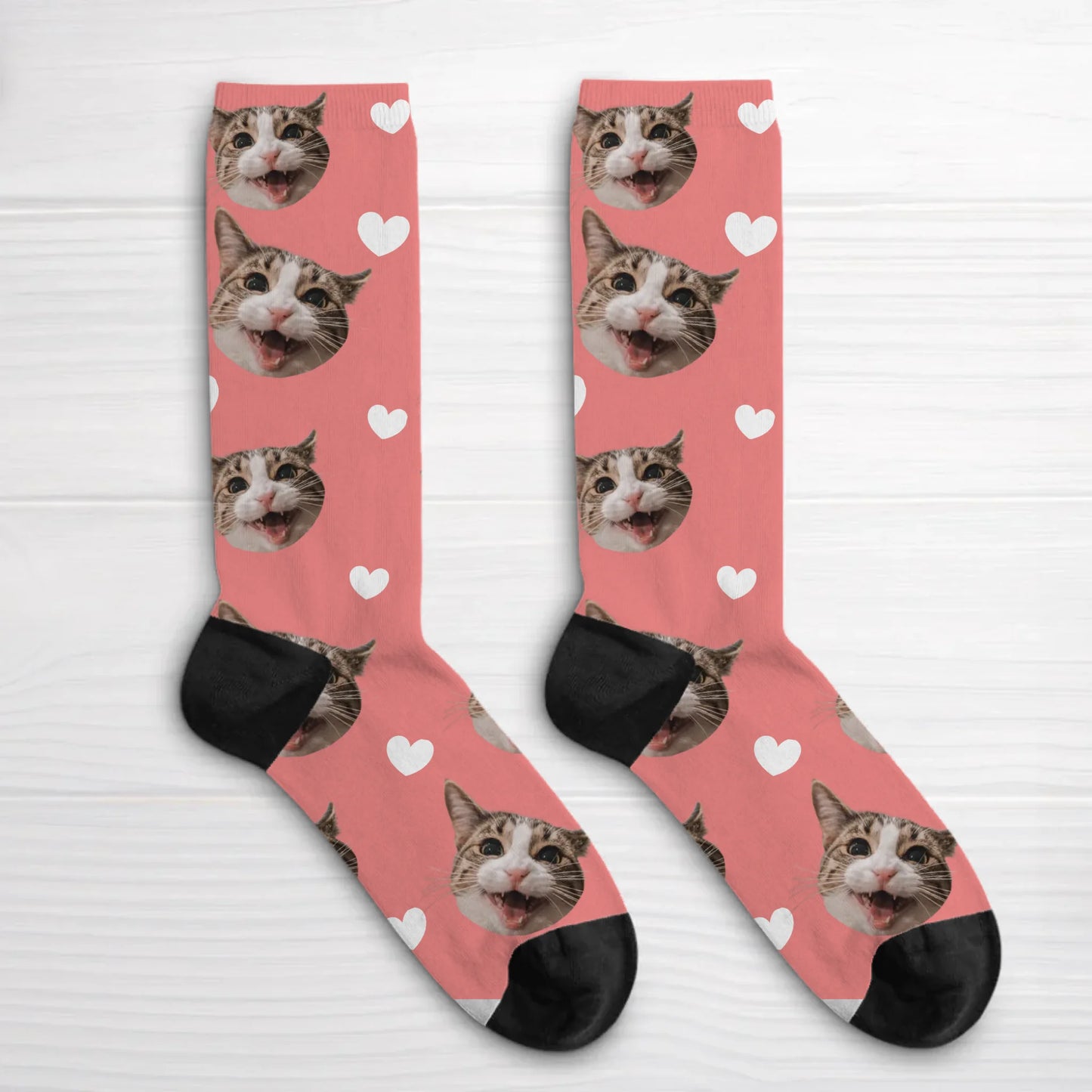 Personalisierte Socken - Herzmuster