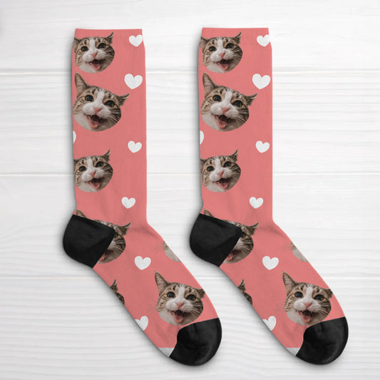 Personalisierte Socken - Herzmuster