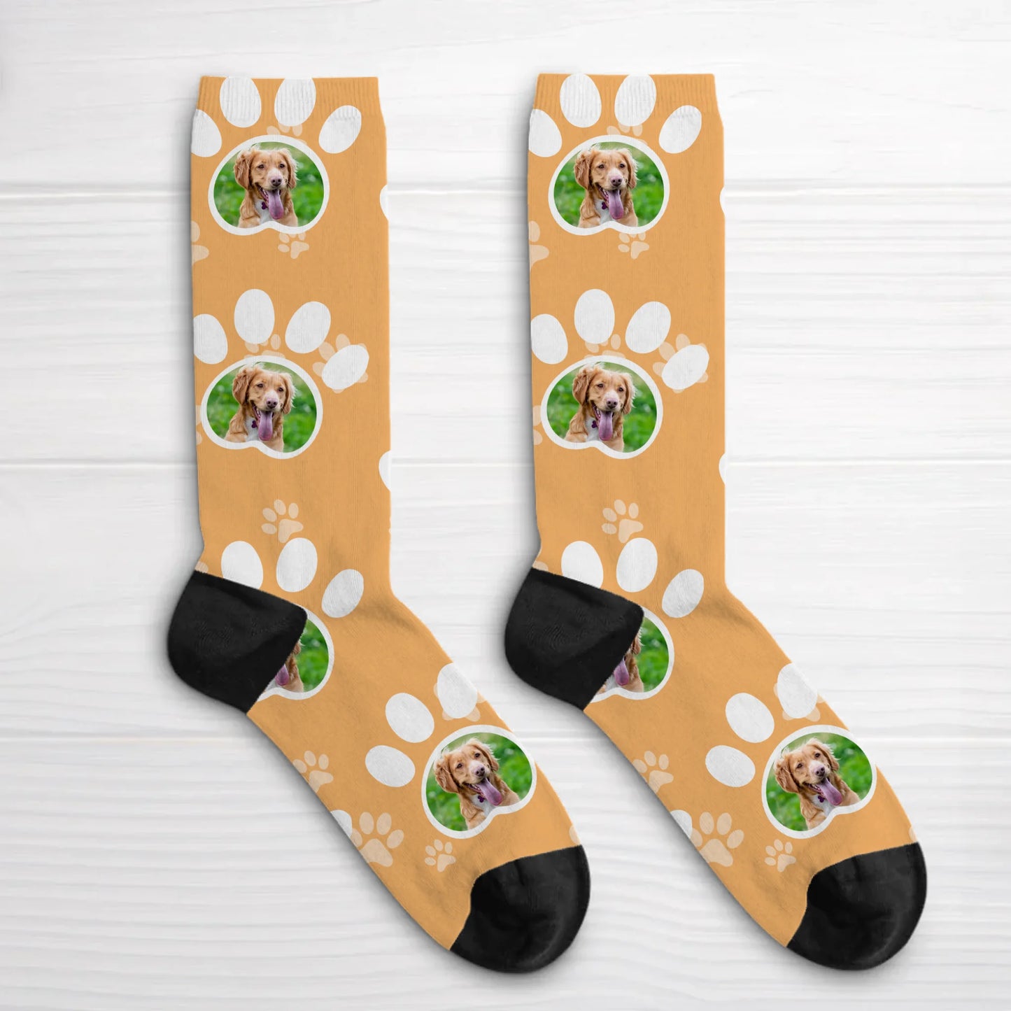 Personalisierte Socken - Foto Pfoten