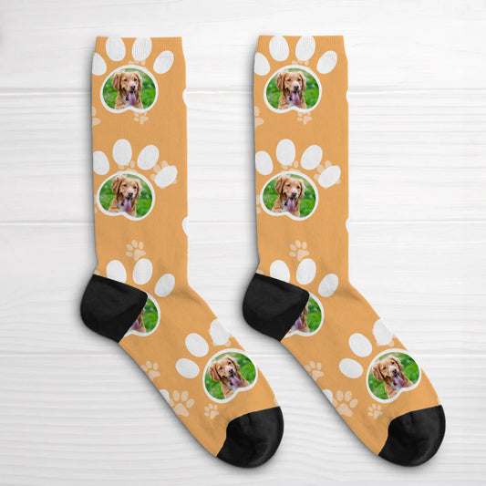 Personalisierte Socken - Foto Pfoten