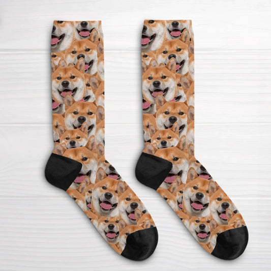 Personalisierte Socken - Wildes Fotomuster