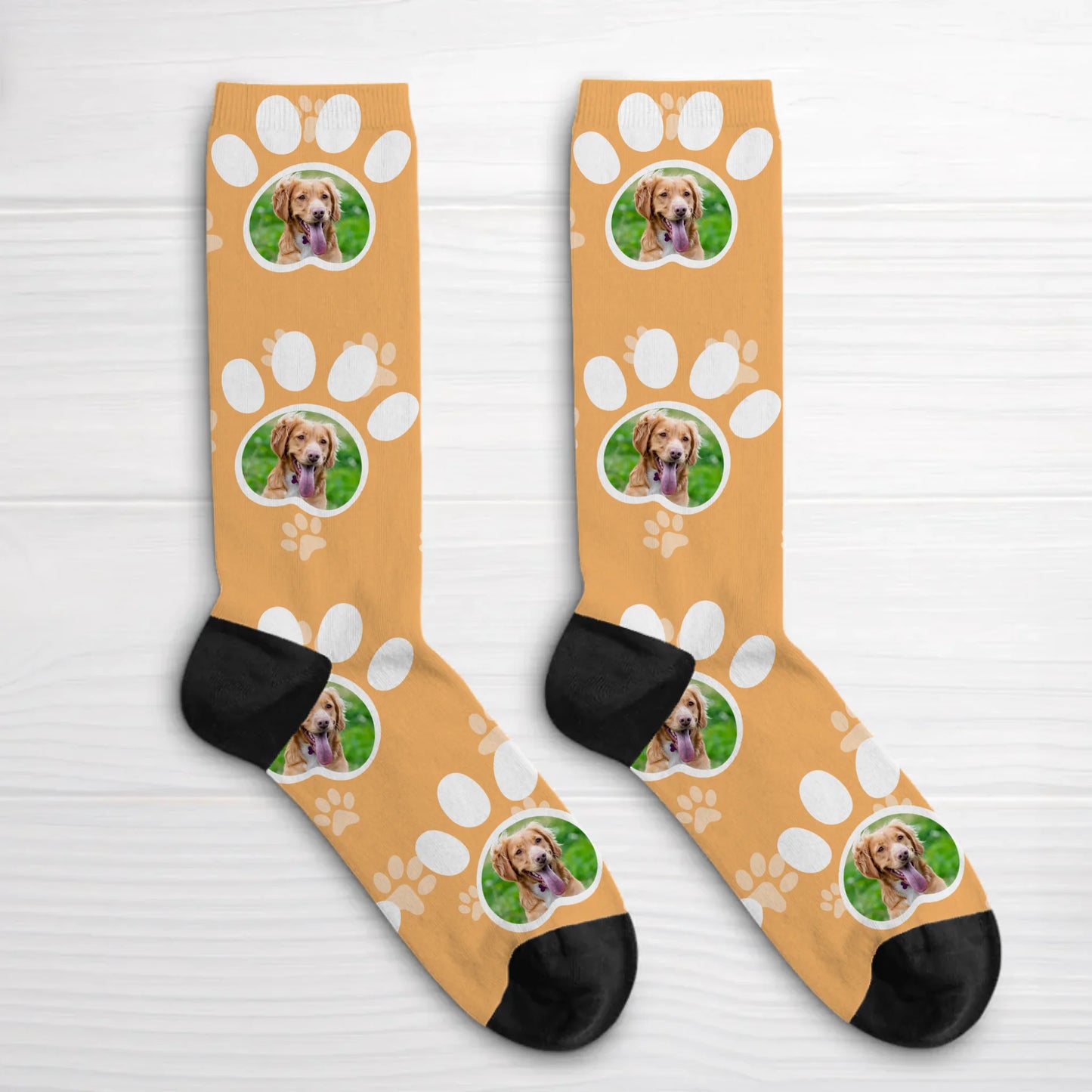 Personalisierte Socken - Foto Pfoten