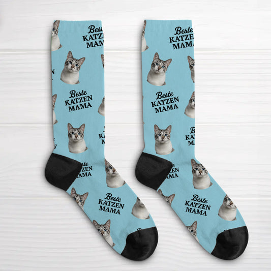 Personalisierte Socken - Beste Katzenmama