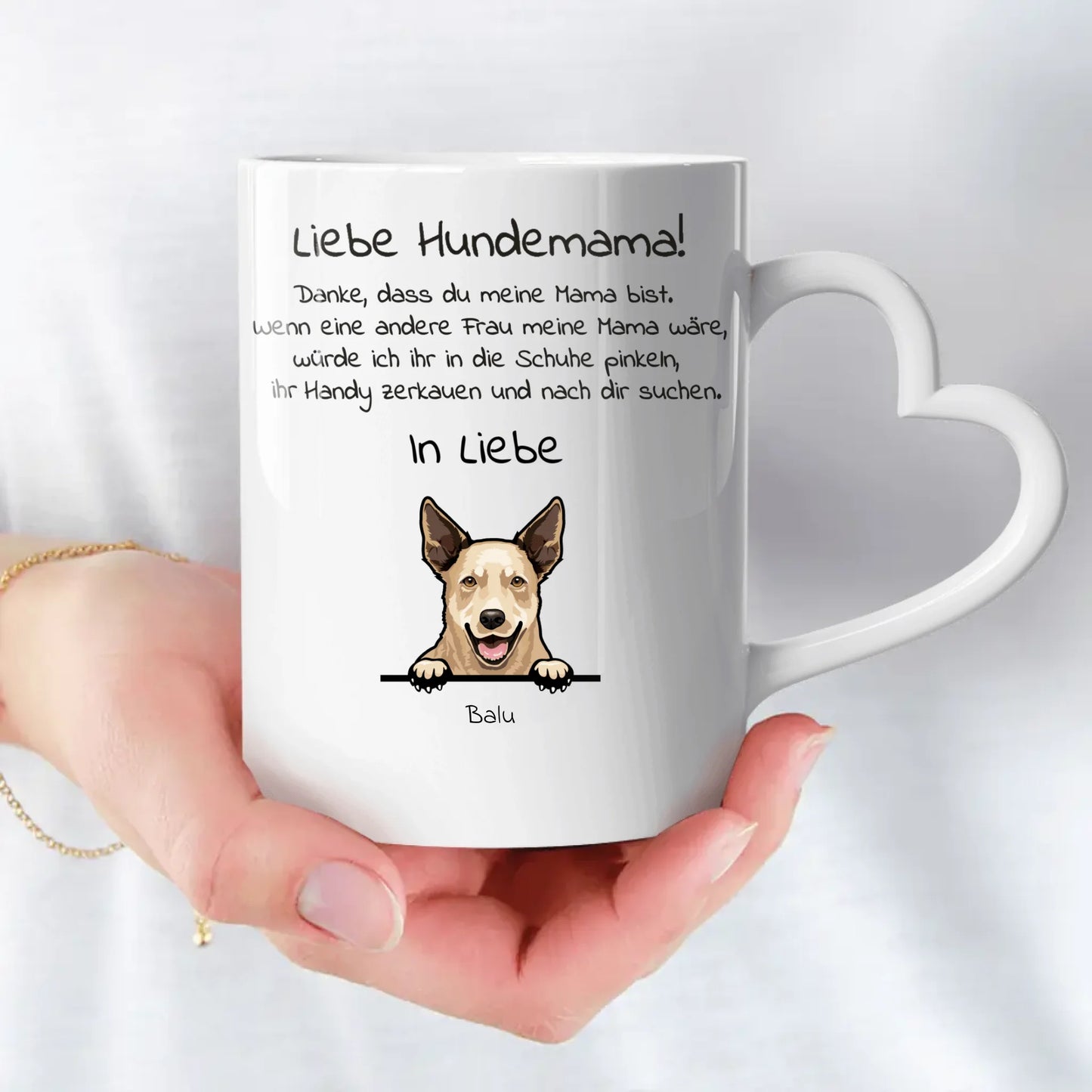 Personalisierte Tasse - Liebe Hundemama