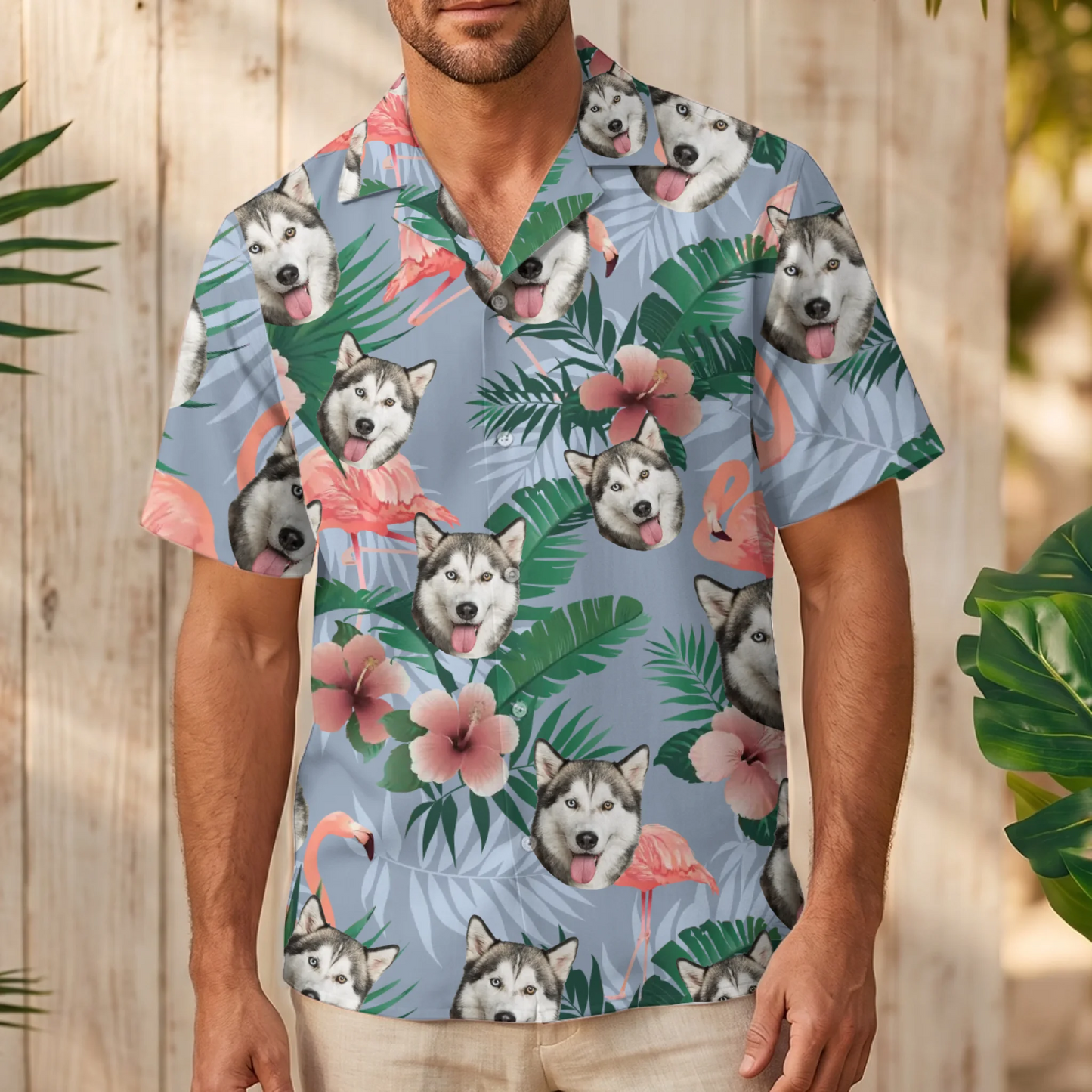 Personalisiertes Hawaiihemd - Paradiesvogel