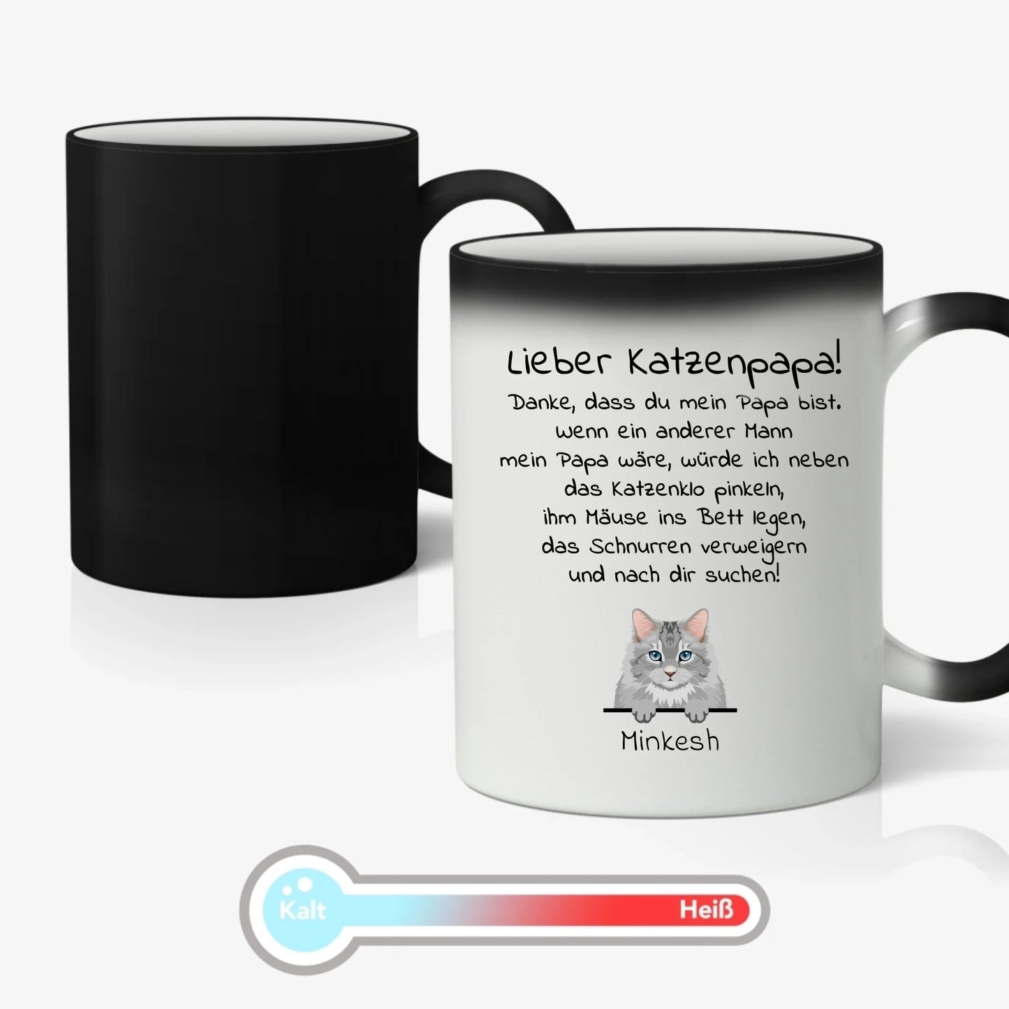 Personalisierte Tasse - Lieber Katzenpapa