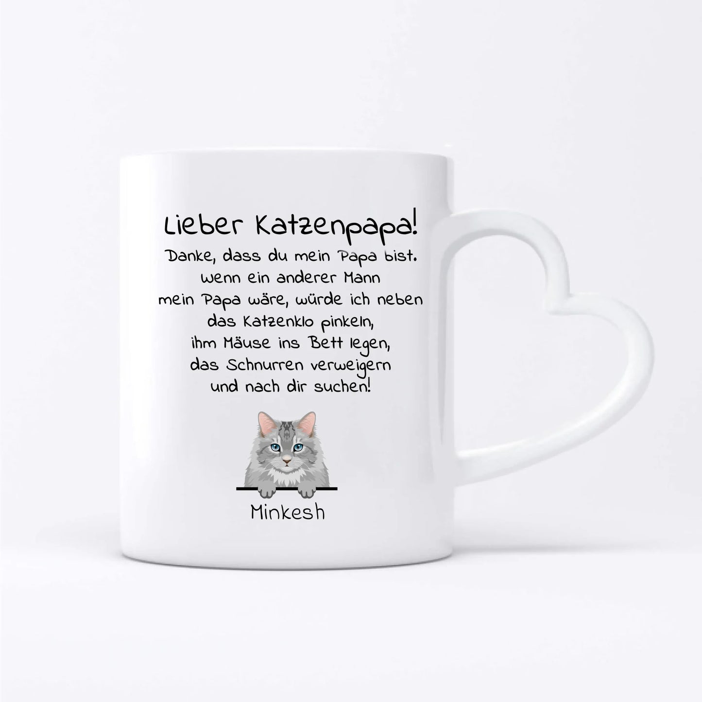 Personalisierte Tasse - Lieber Katzenpapa