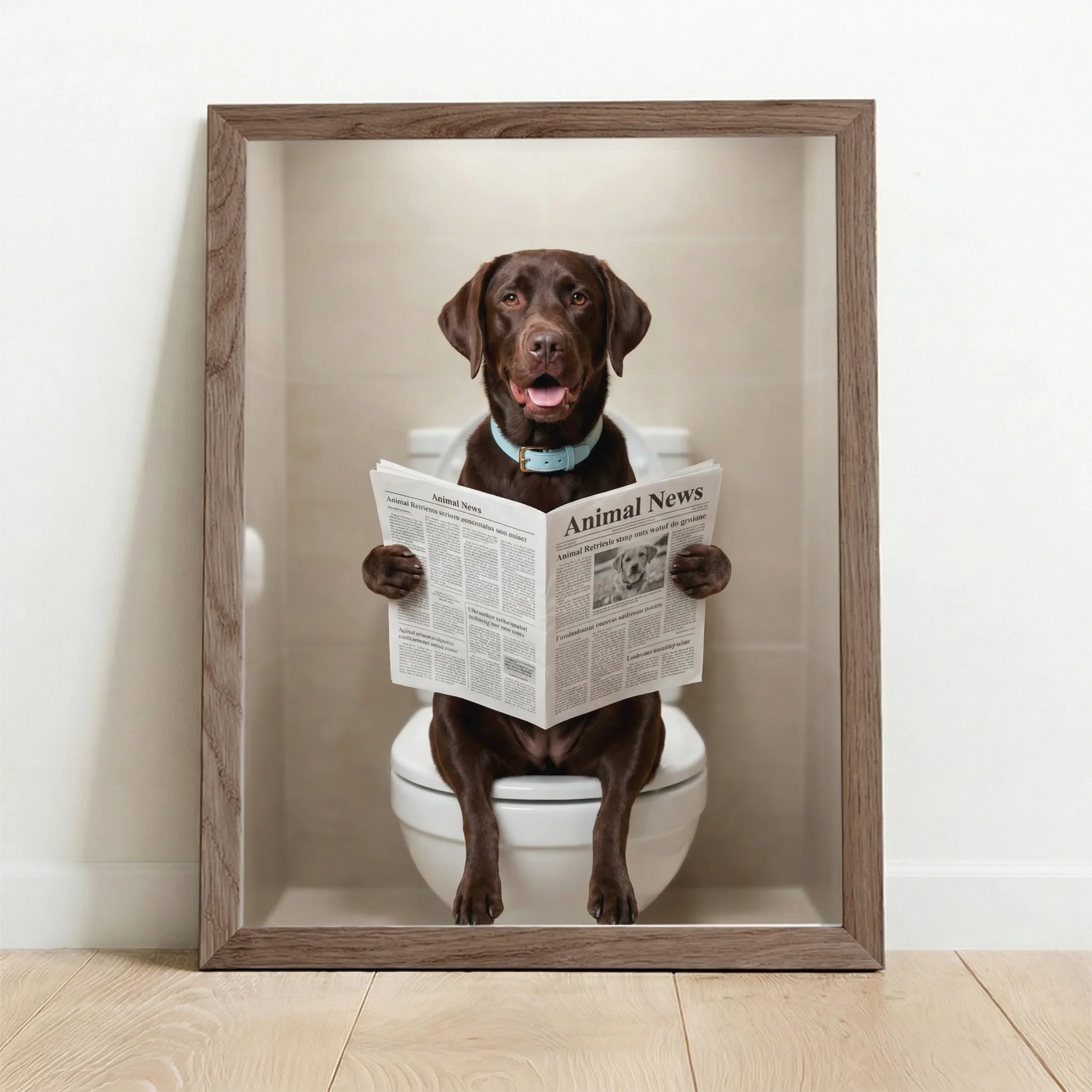 Framed Poster UK oak