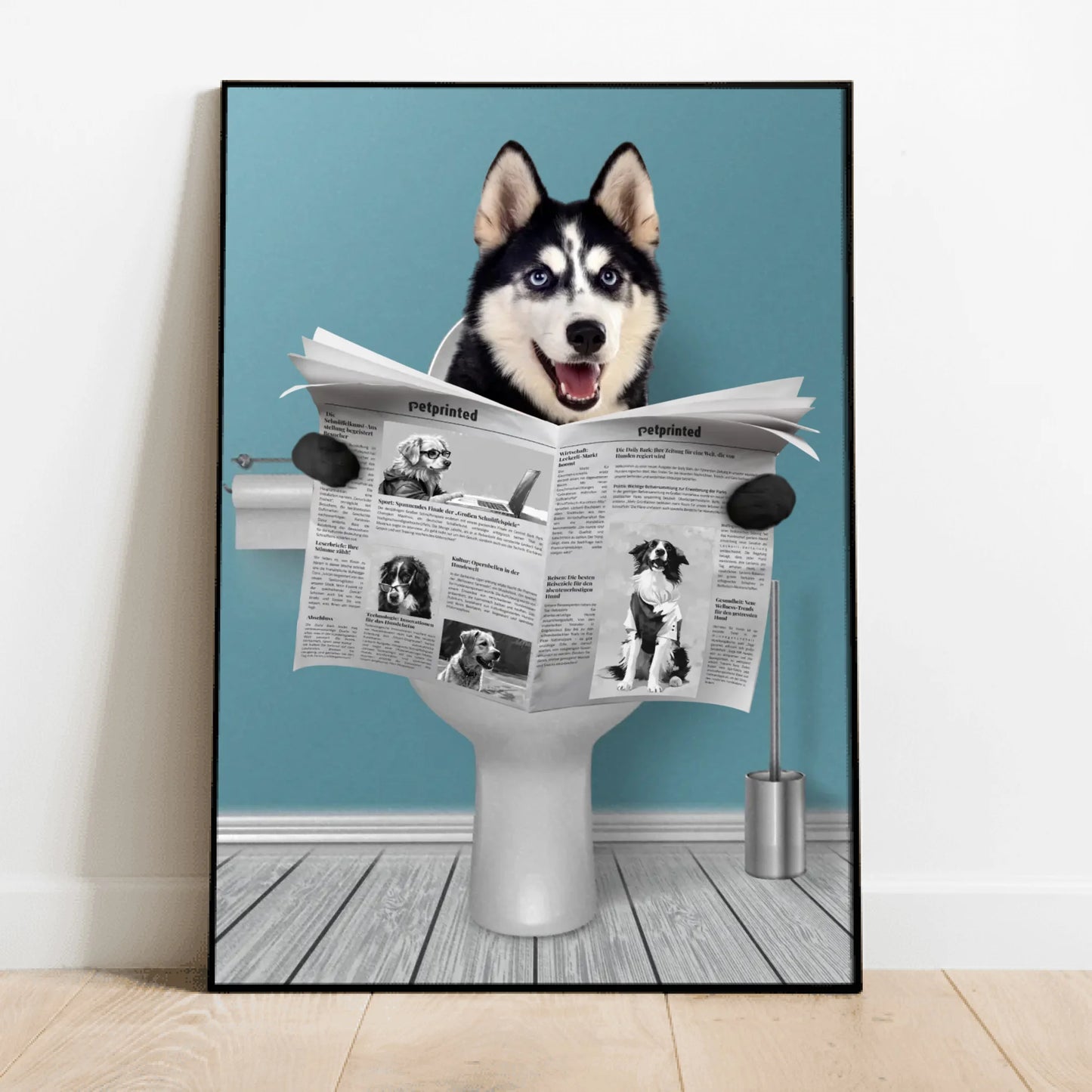 Personalisiertes Poster - Wichtige Sitzung mit Hund
