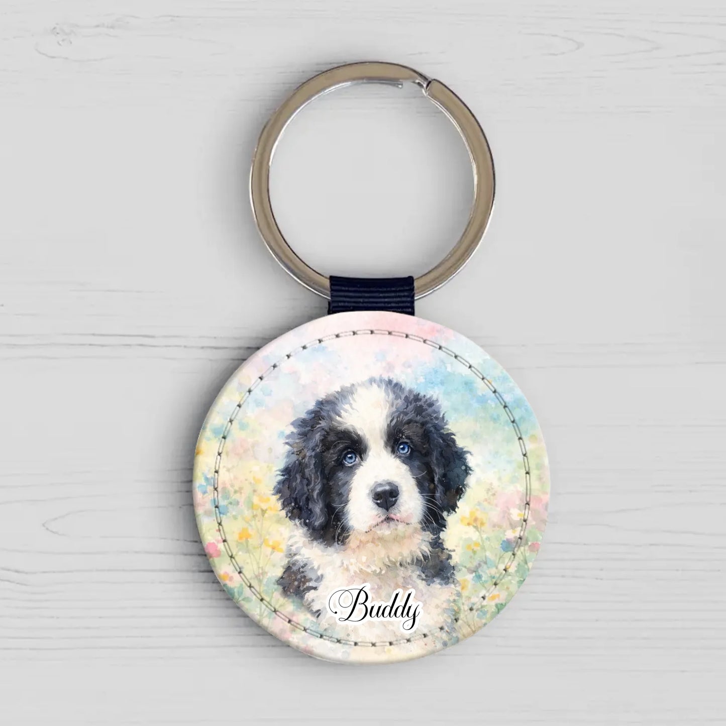 Personalisierter Schlüsselanhänger - Aquarell