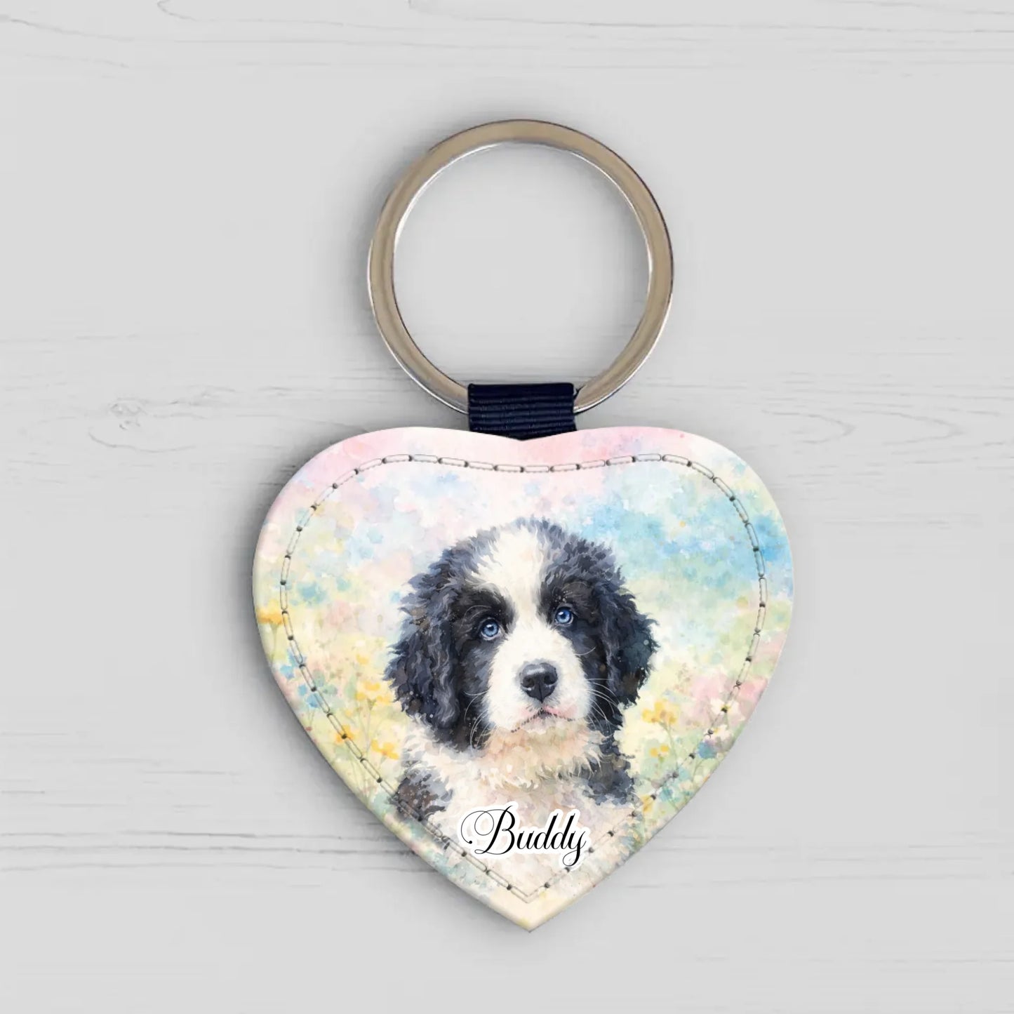 Personalisierter Schlüsselanhänger - Aquarell