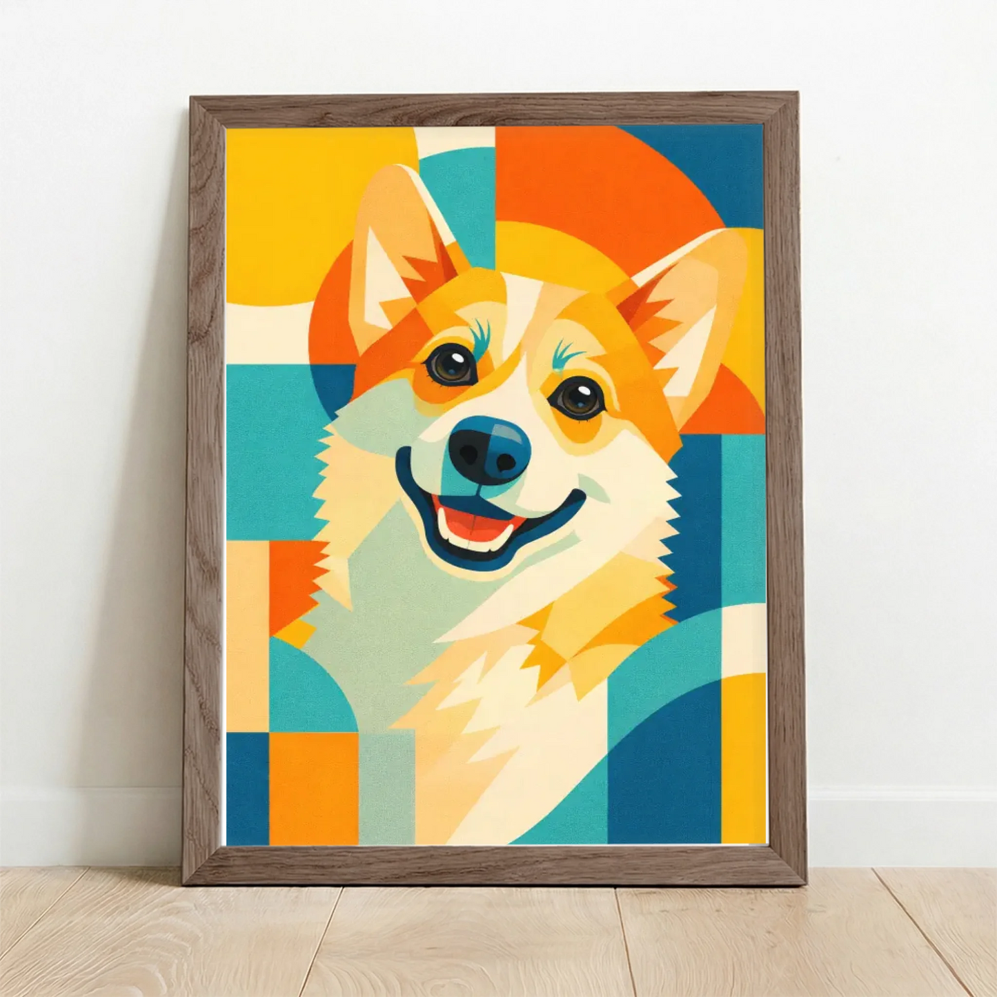 Framed Poster UK oak