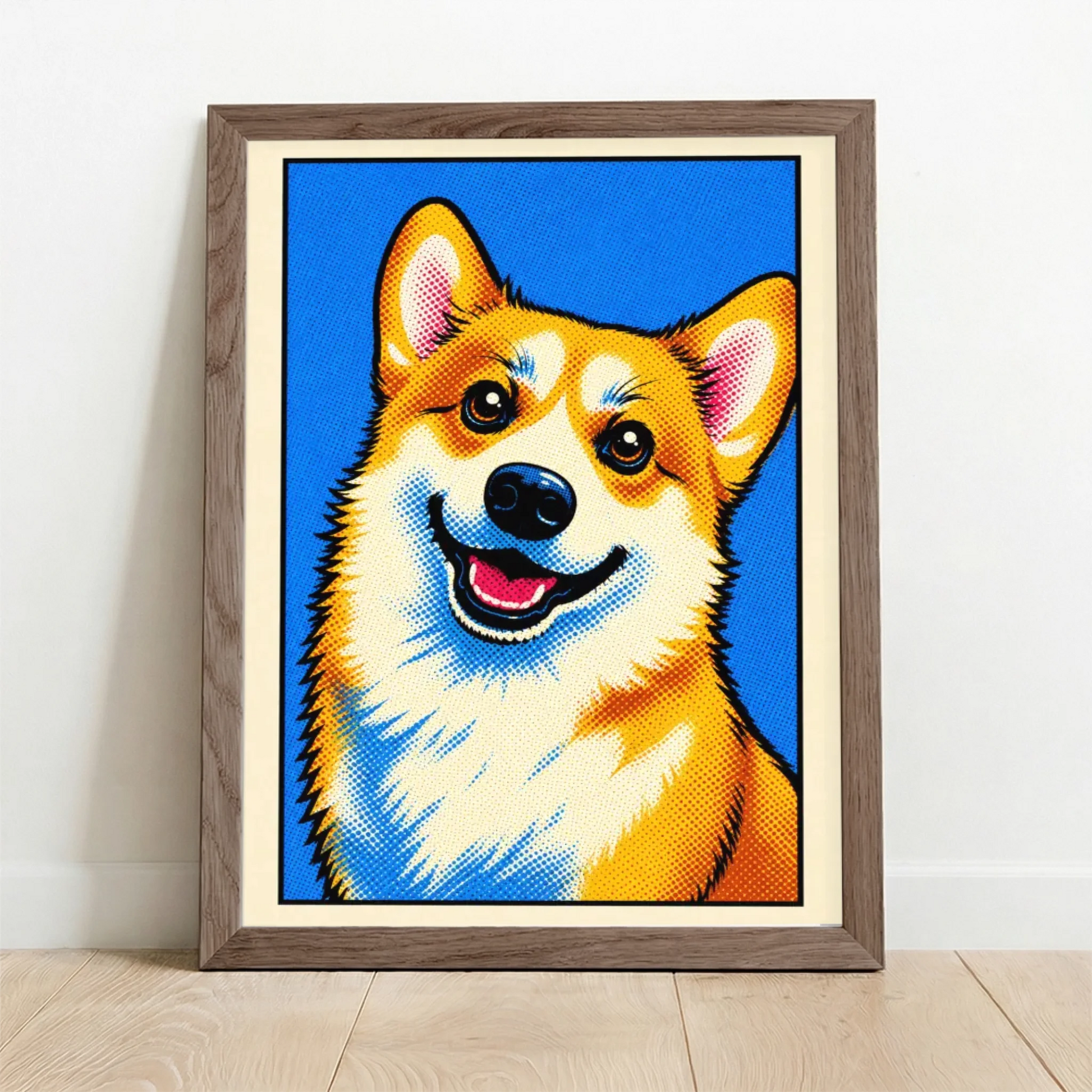 Framed Poster UK oak