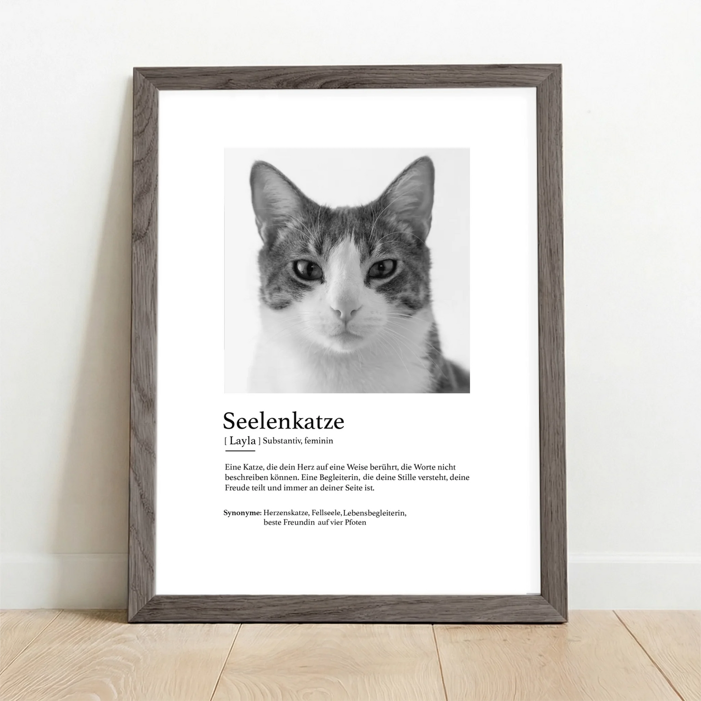 Framed Poster UK oak