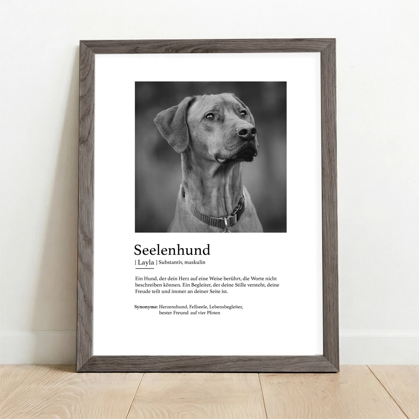 Framed Poster UK oak