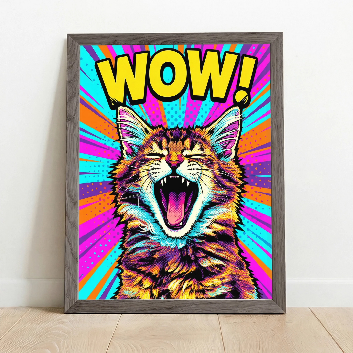 Framed Poster UK oak