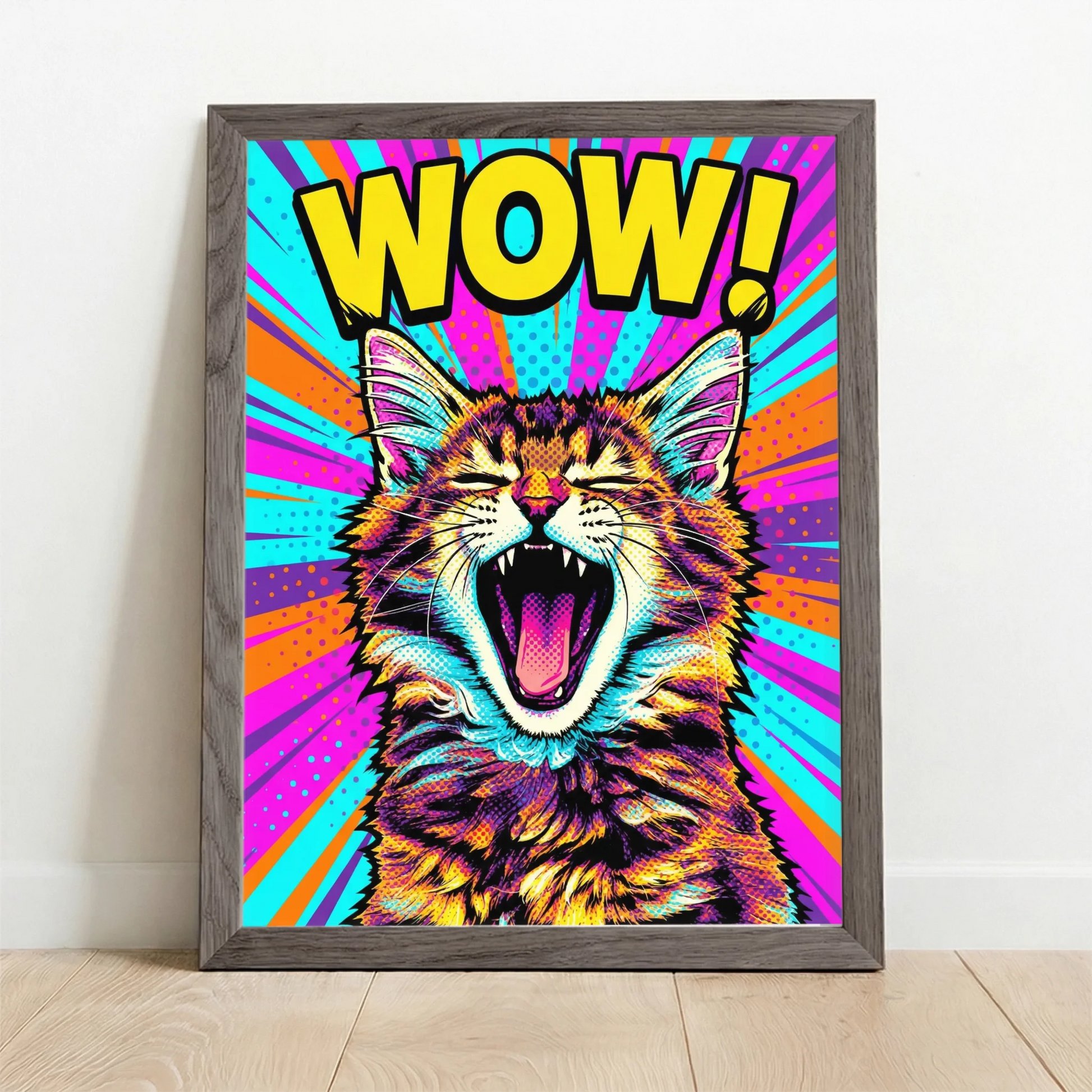 Framed Poster UK oak