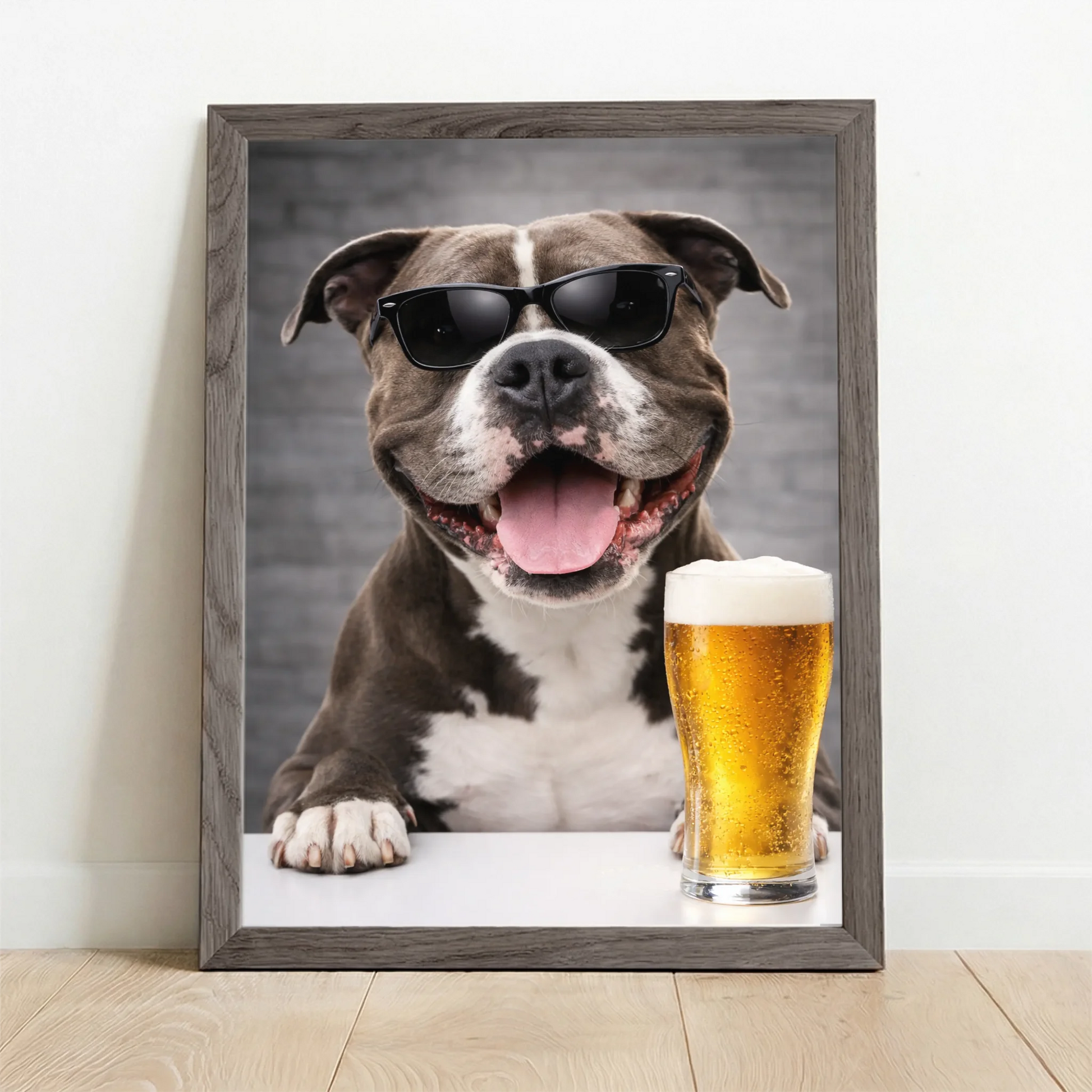 Framed Poster UK oak