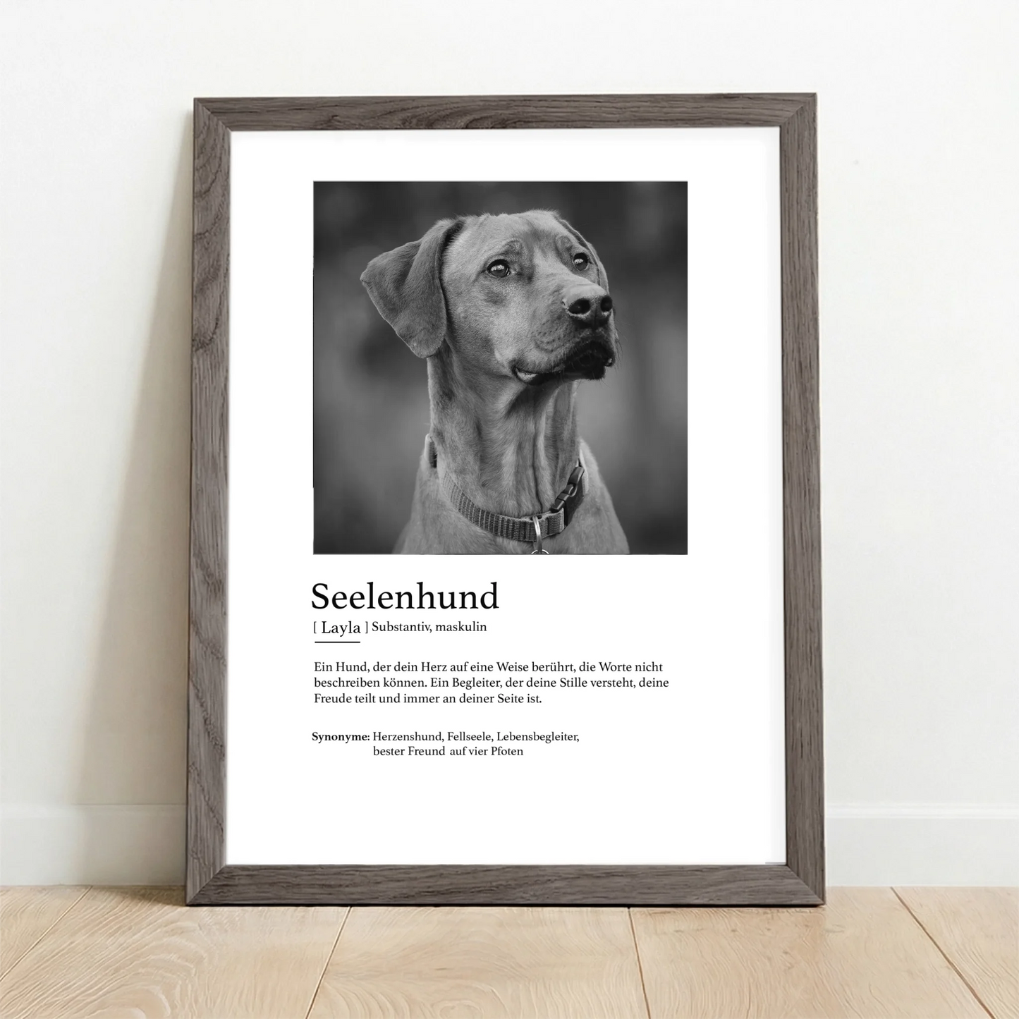 Framed Poster UK oak
