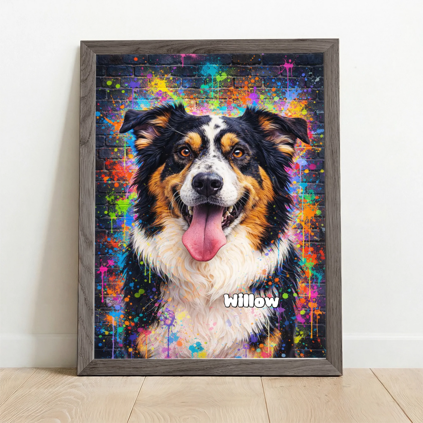 Framed Poster UK oak