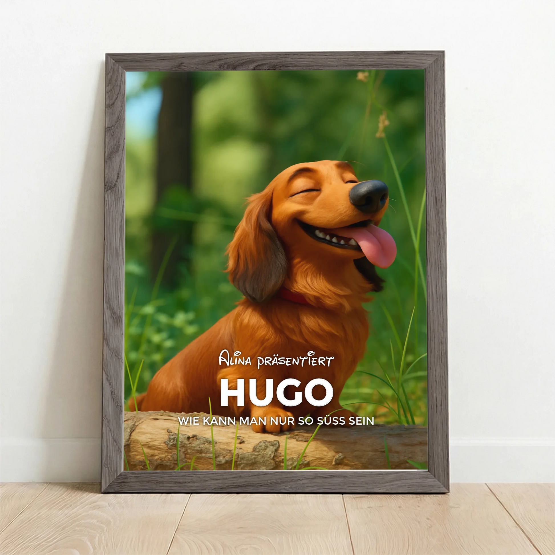 Framed Poster UK oak