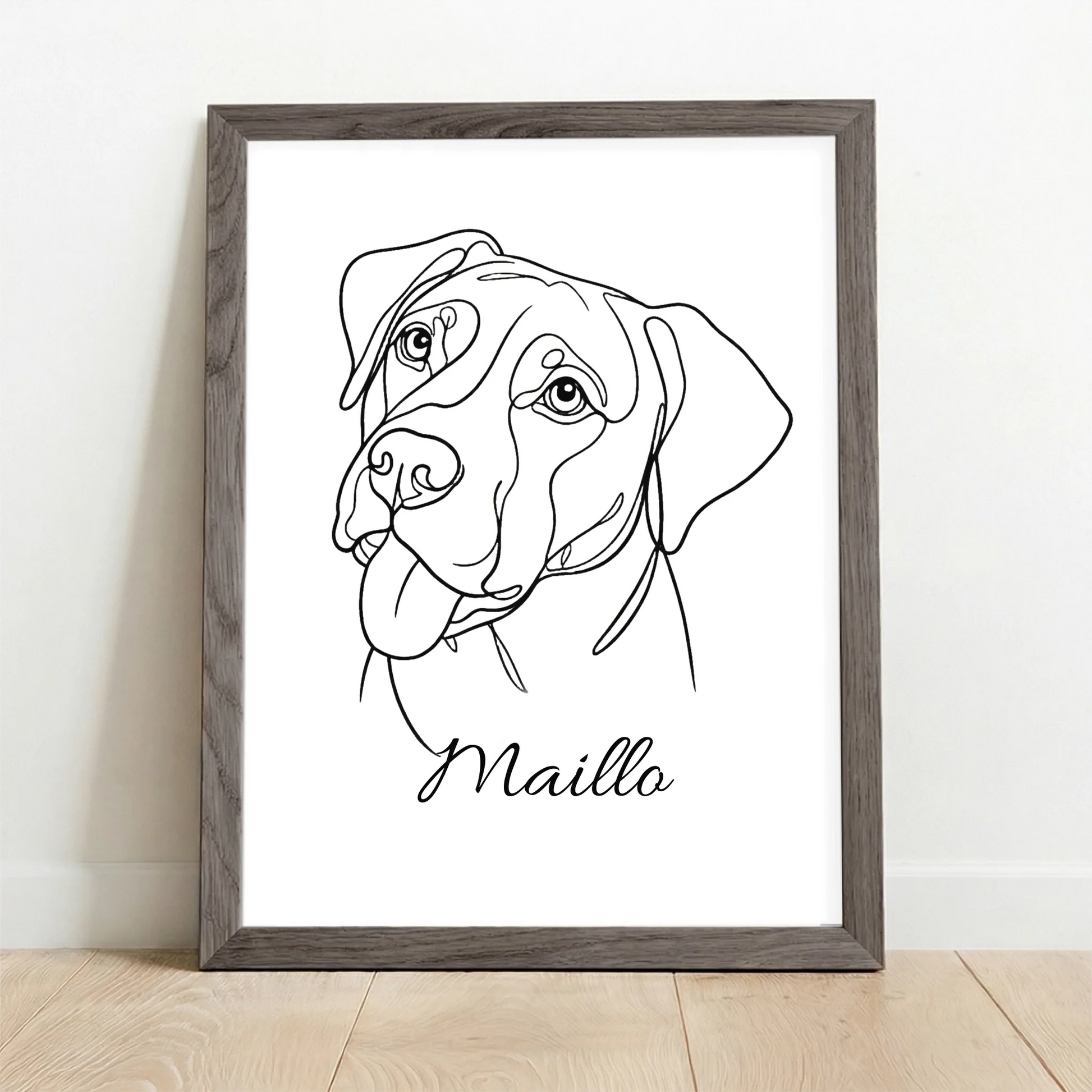 Framed Poster UK oak