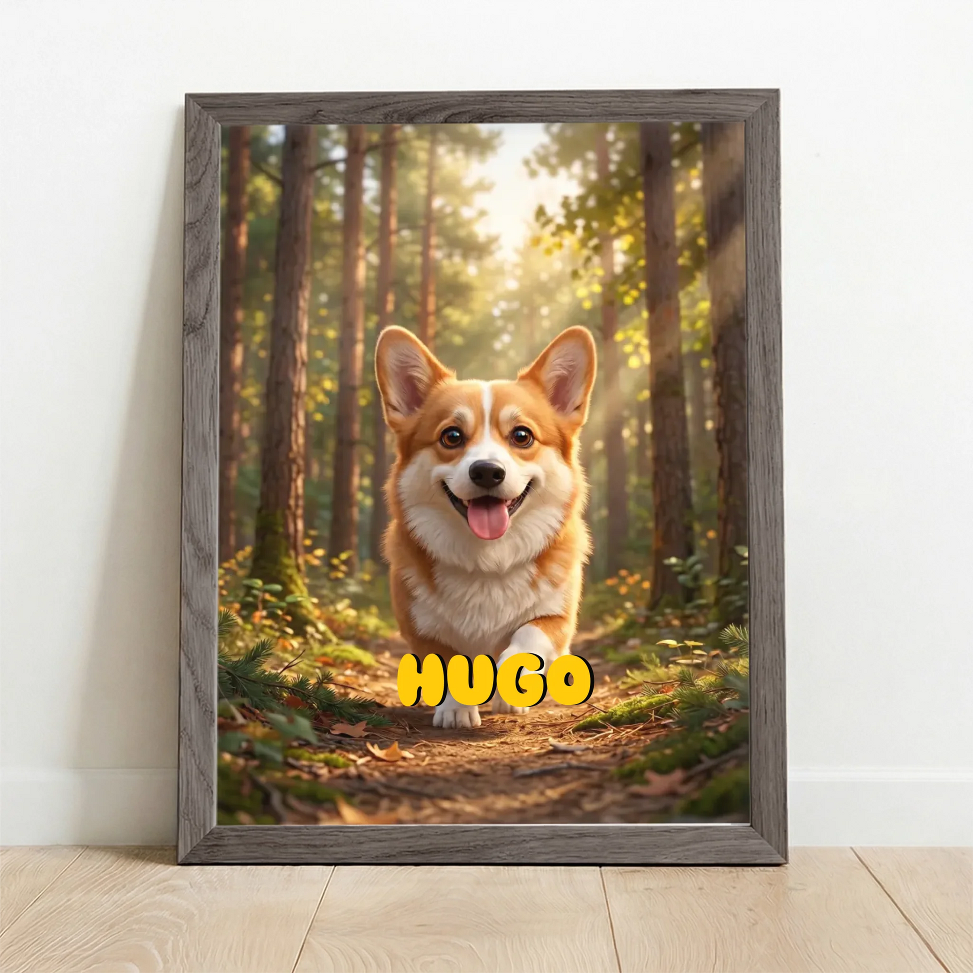 Framed Poster UK oak