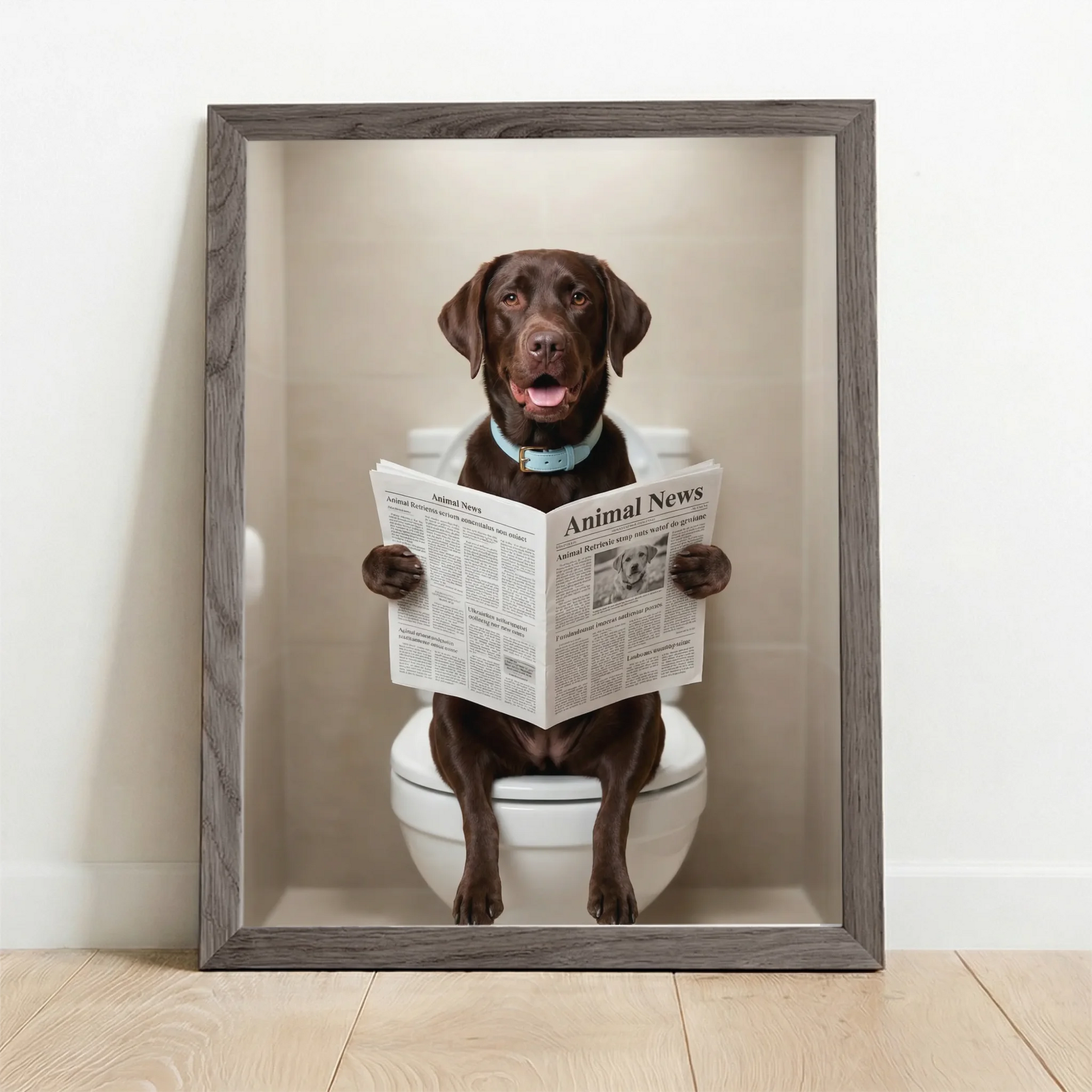 Framed Poster UK oak