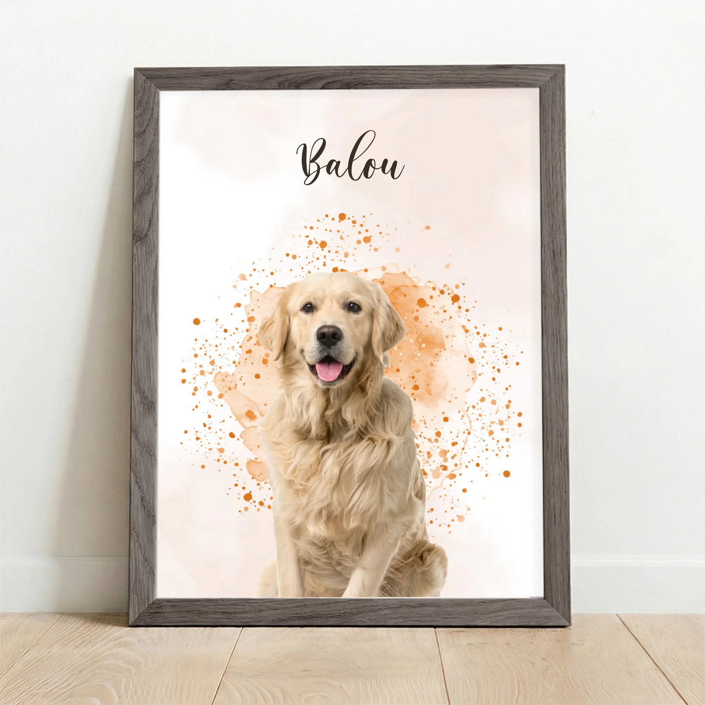 Framed Poster UK oak