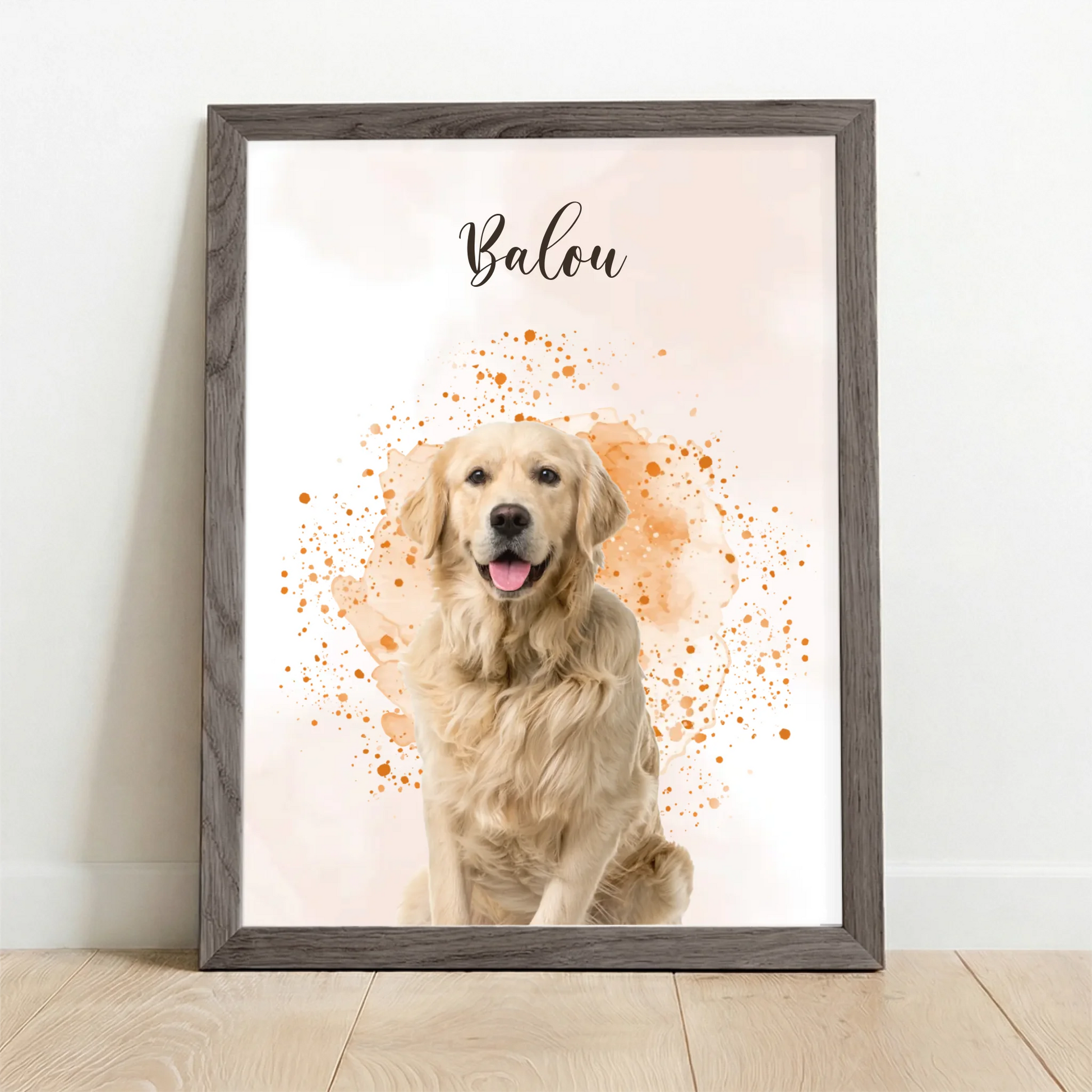 Framed Poster UK oak