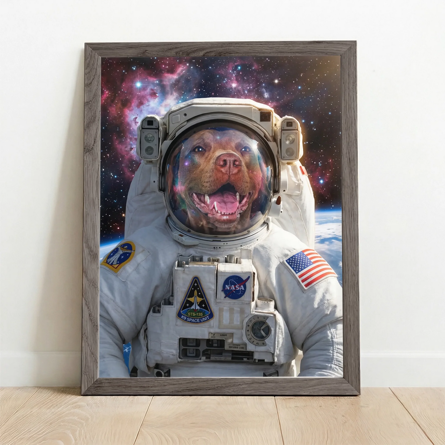 Framed Poster UK oak