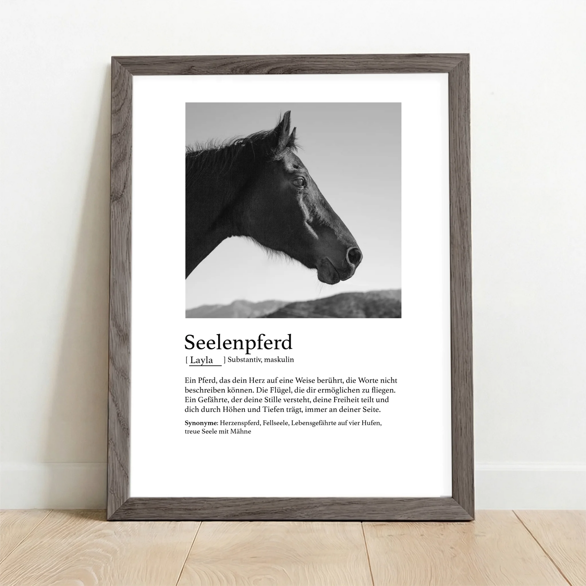 Framed Poster UK oak