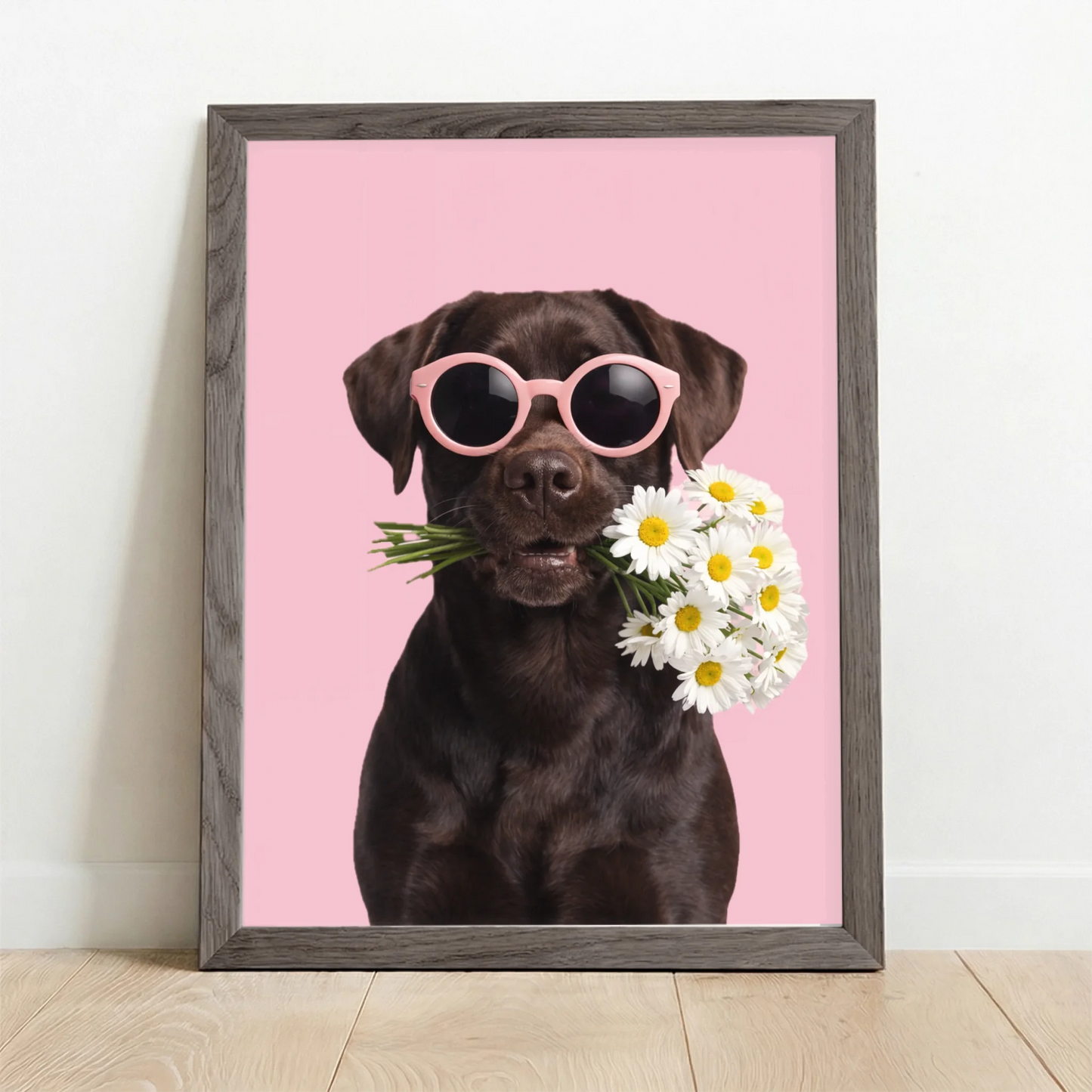 Framed Poster UK oak