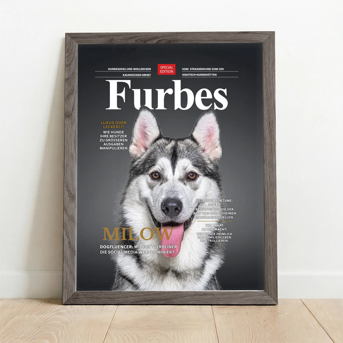 Framed Poster UK oak