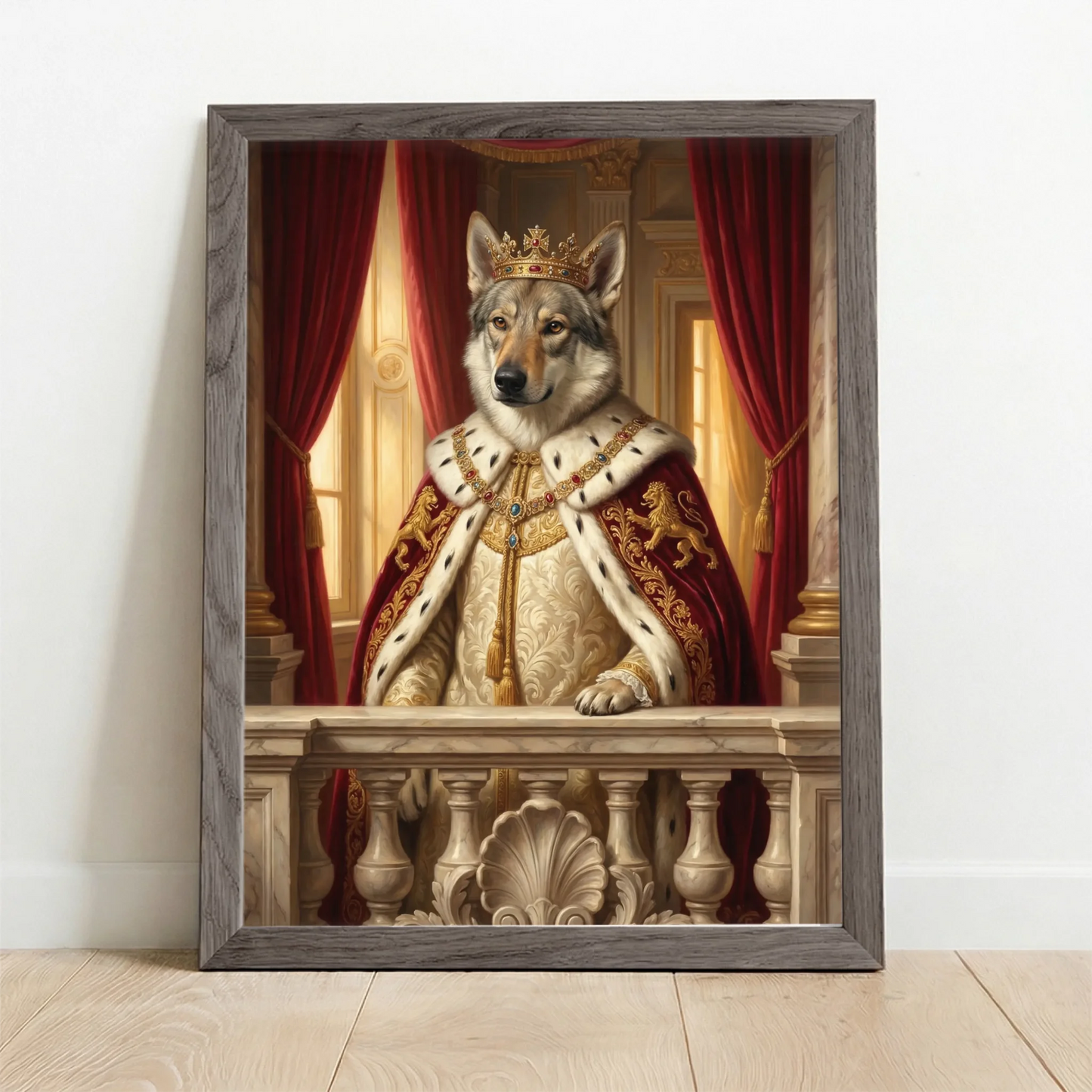 Framed Poster UK oak