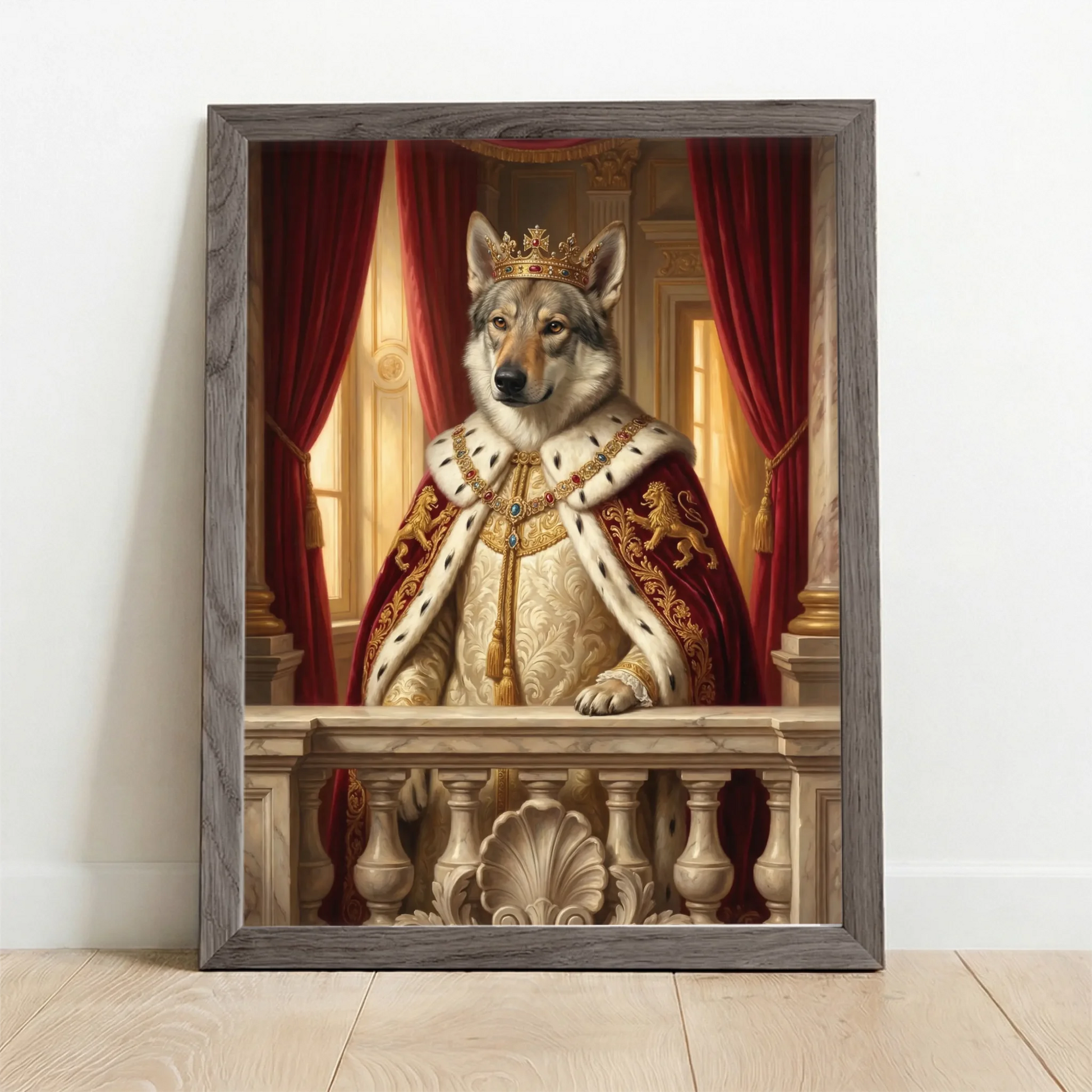 Framed Poster UK oak
