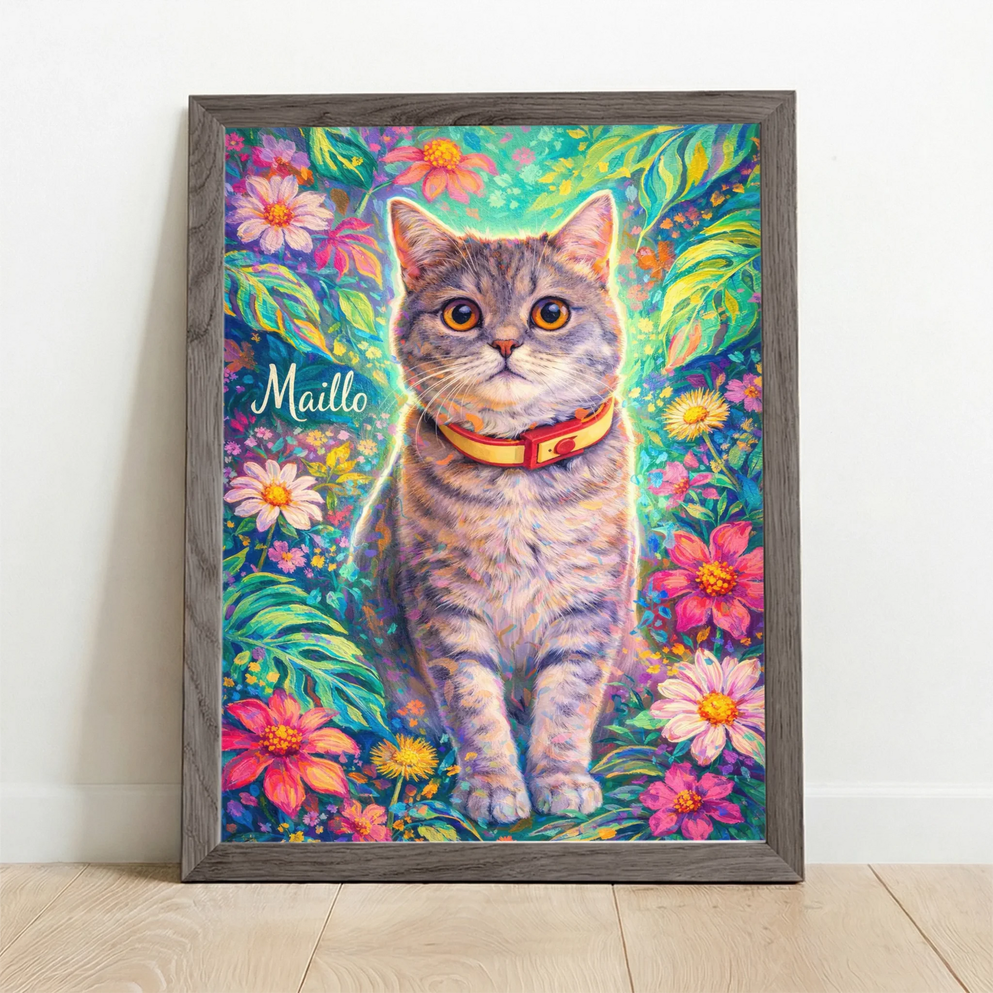 Framed Poster UK oak