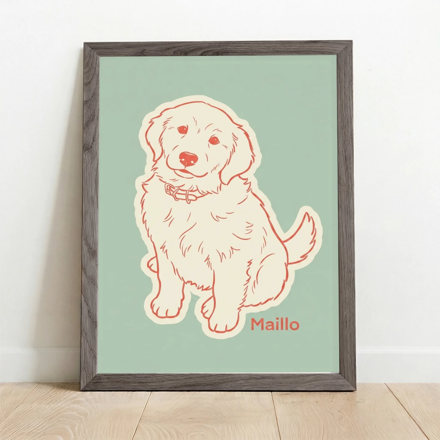 Framed Poster UK oak