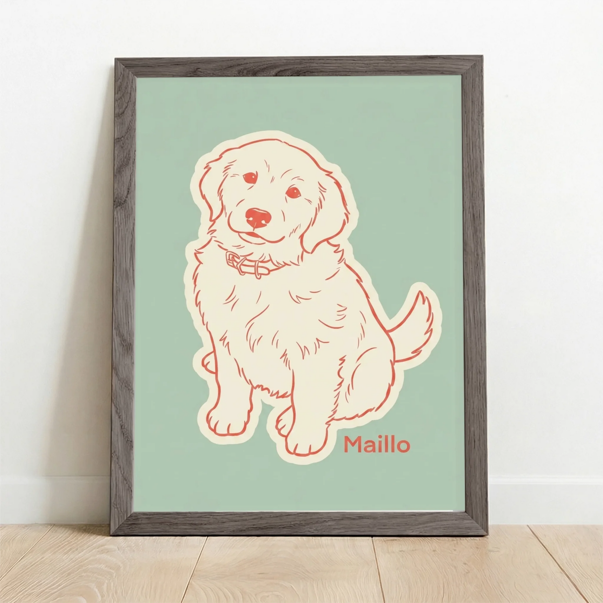 Framed Poster UK oak