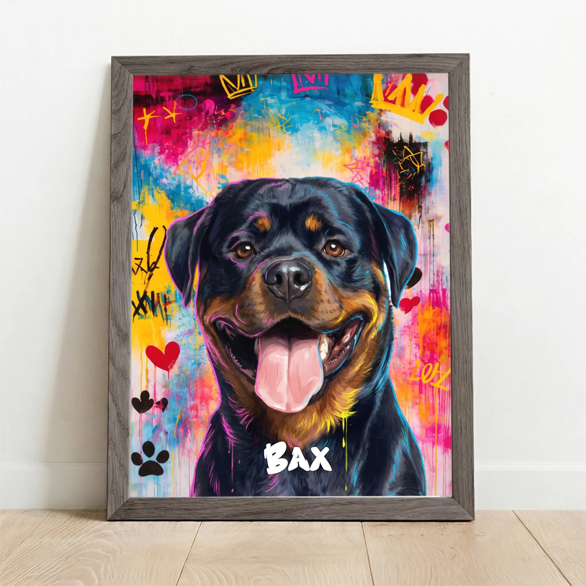 Framed Poster UK oak