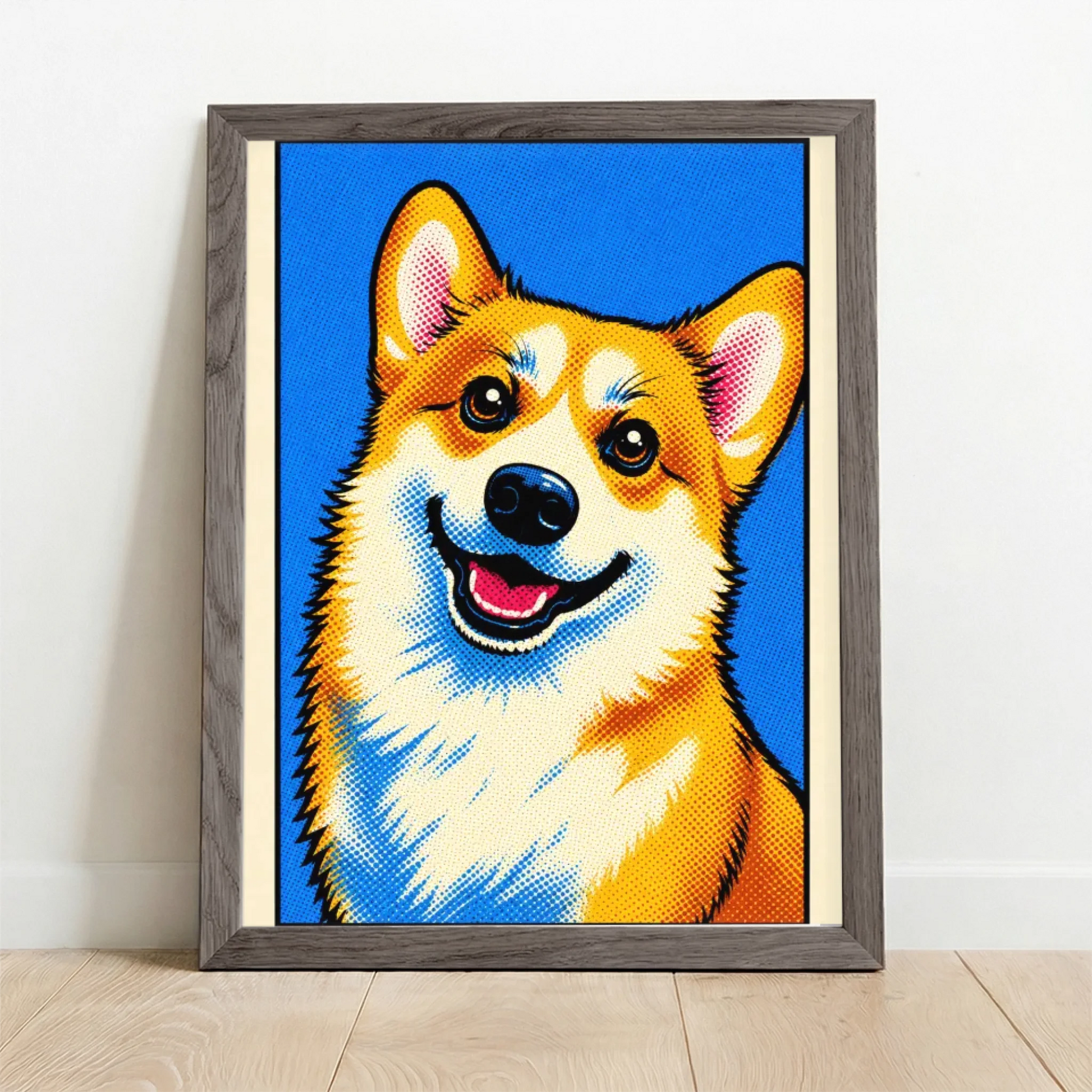 Framed Poster UK oak