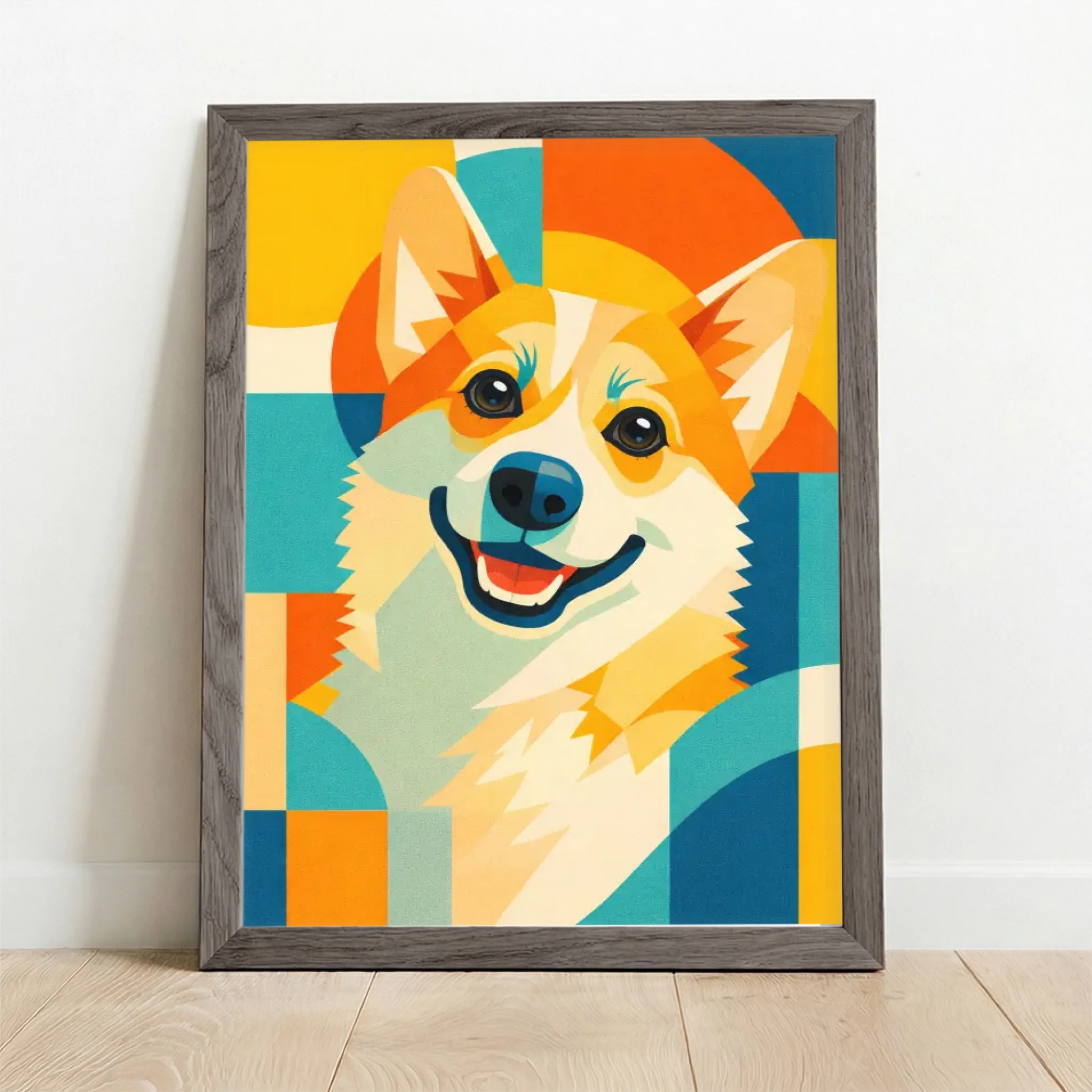 Framed Poster UK oak