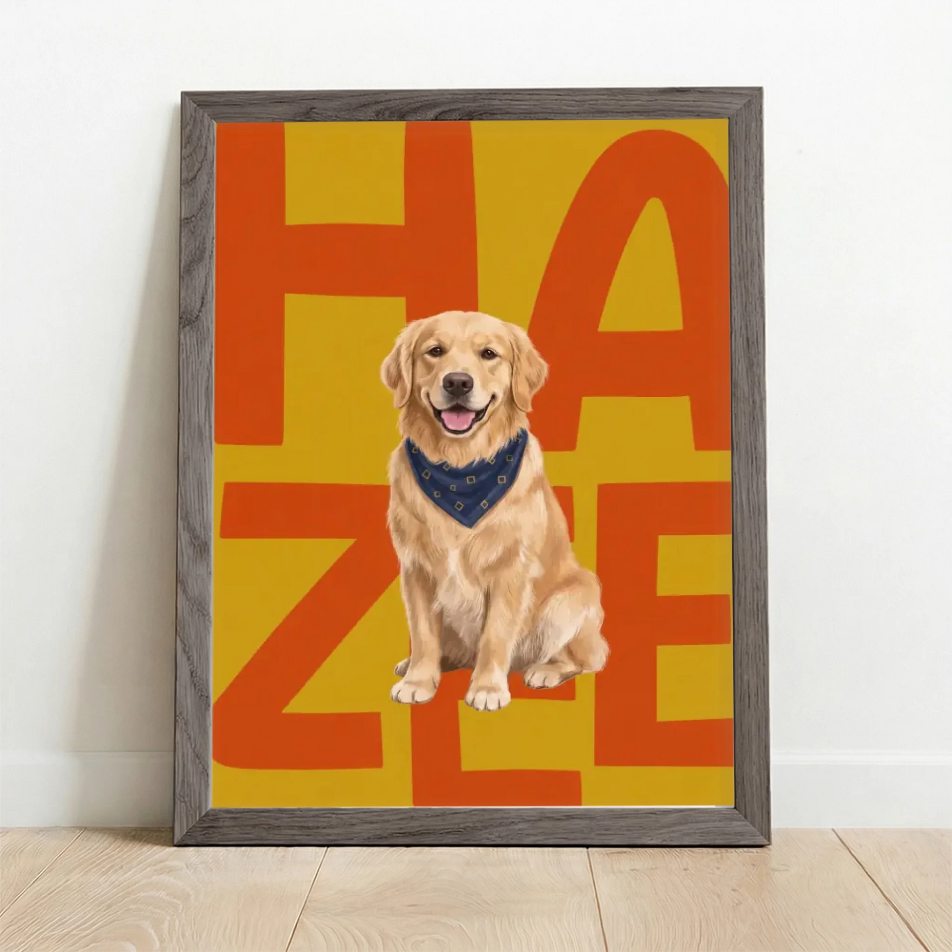 Framed Poster UK oak
