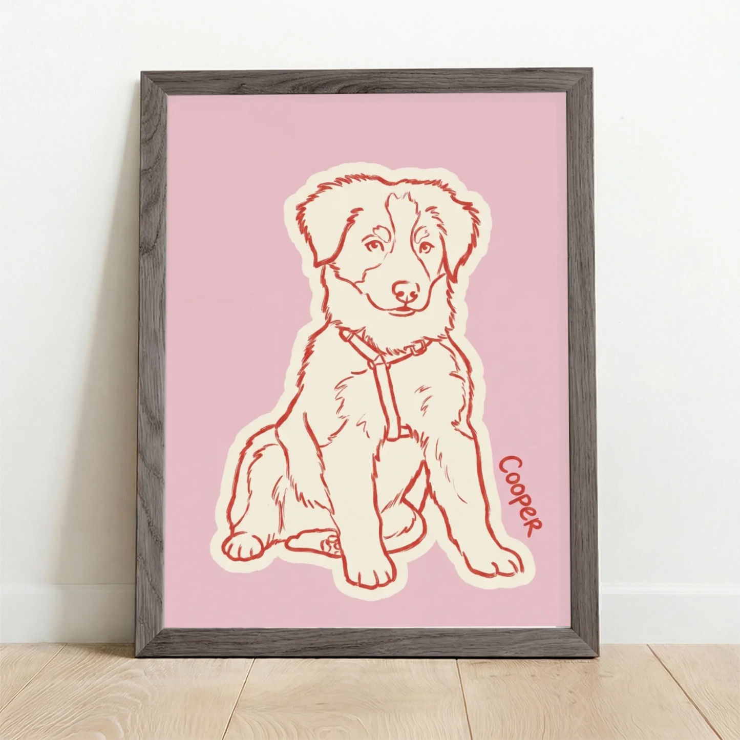 Framed Poster UK oak