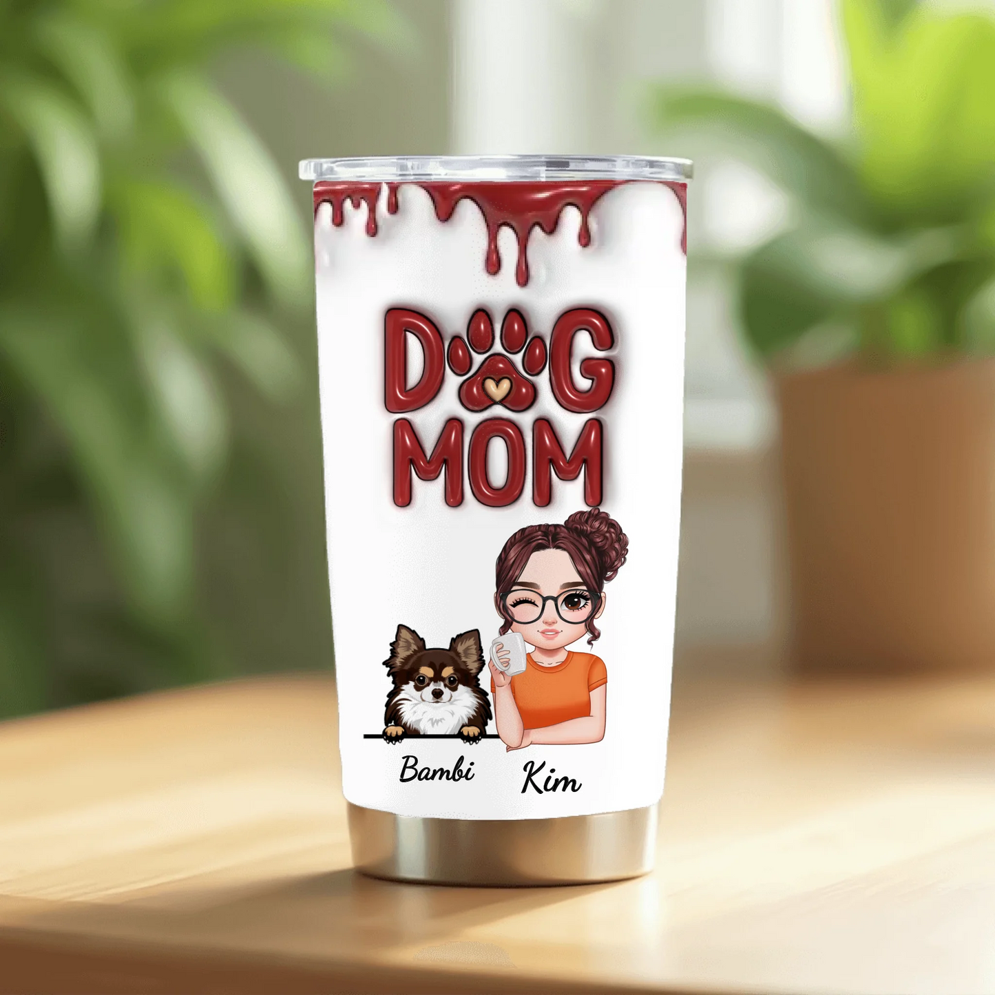 Personalisierter Thermobecher - Mom of Pets